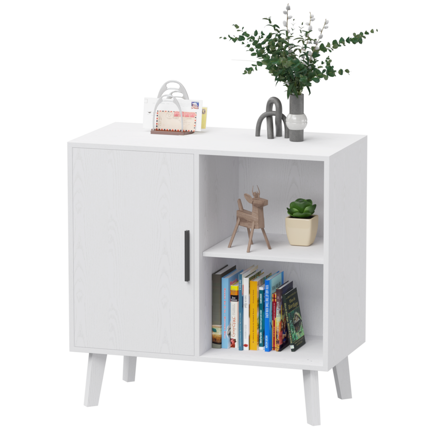 PAPROOS White Buffet Cabinet