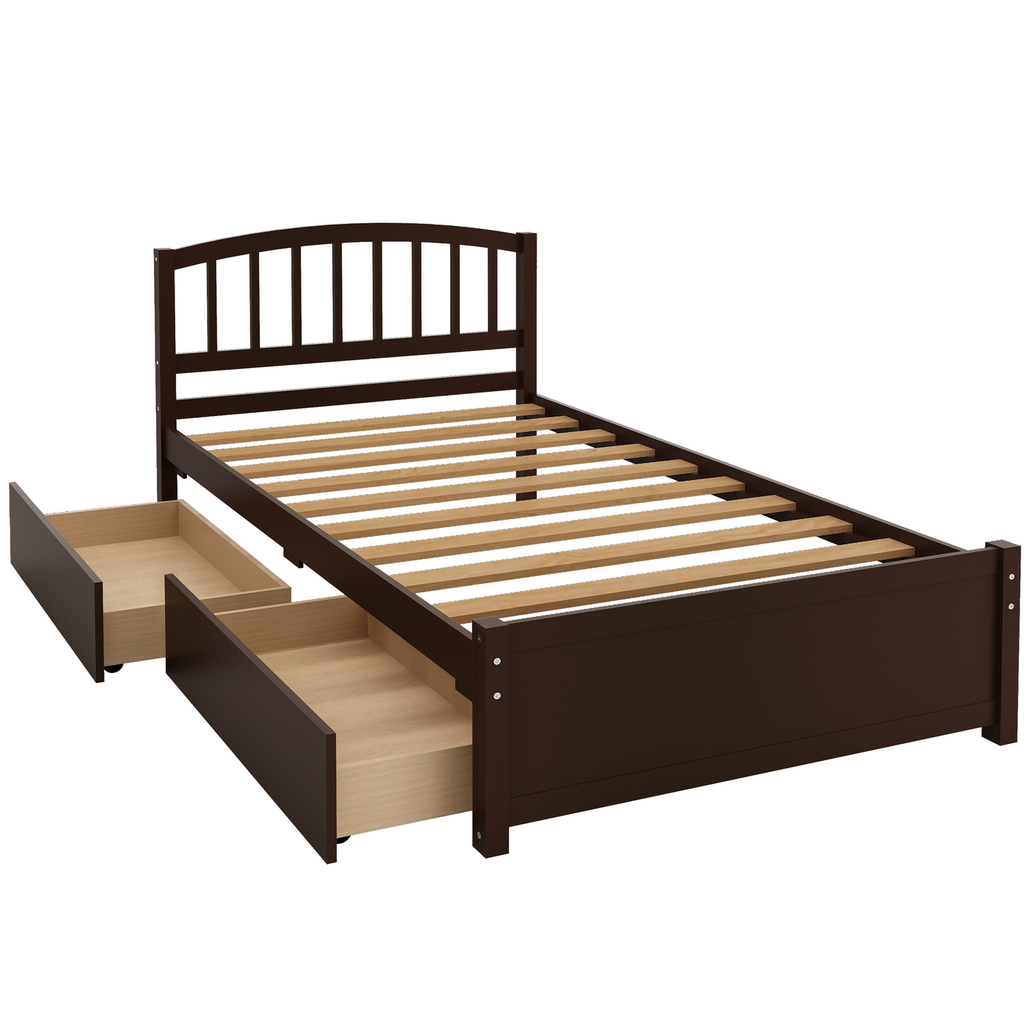 PAPROOS Bed Frame with Storage
