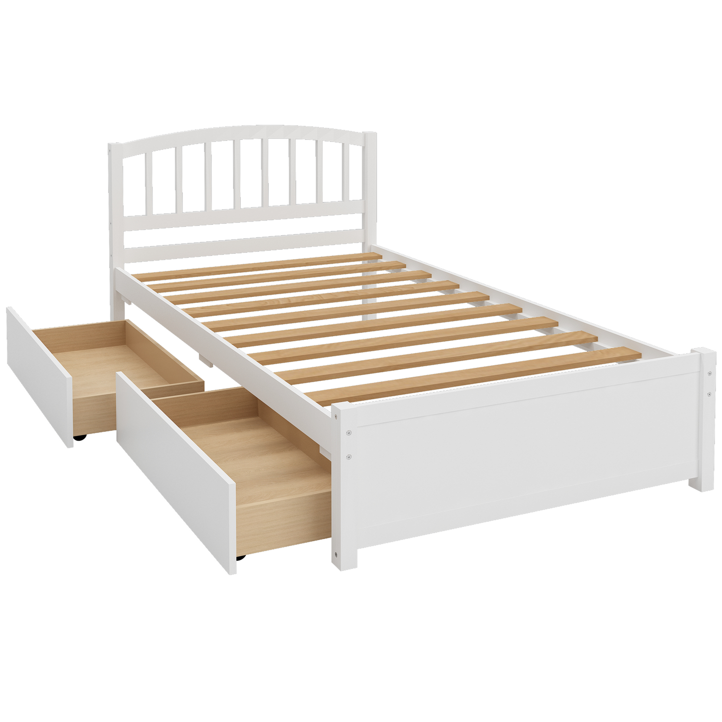 PAPROOS Bed Frame with Storage