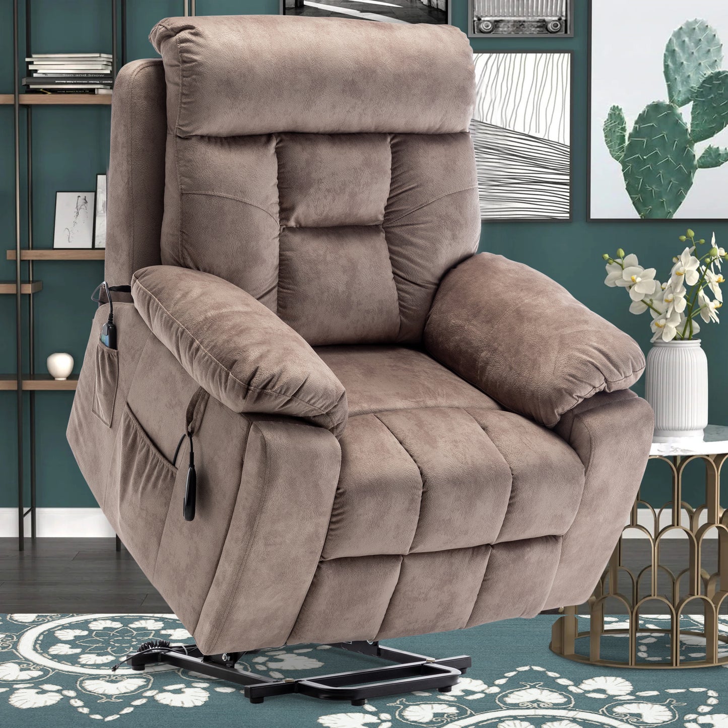 PAPROOS Oversized Electric Massage Lift Chair