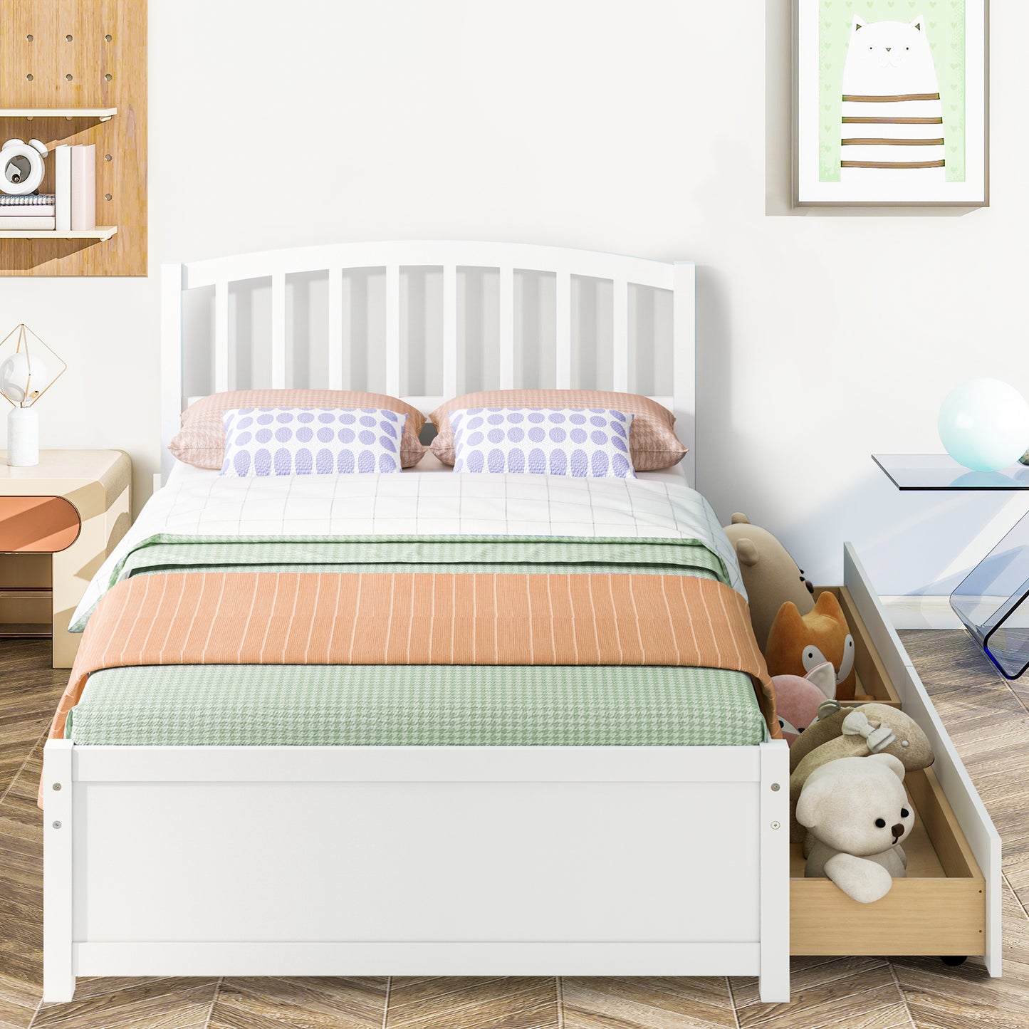 PAPROOS Bed Frame with Storage
