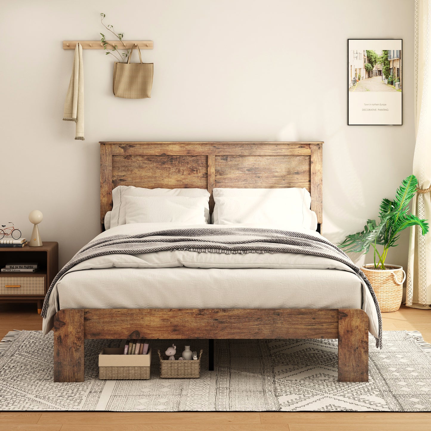 PAPROOS Full Size Bed Frame