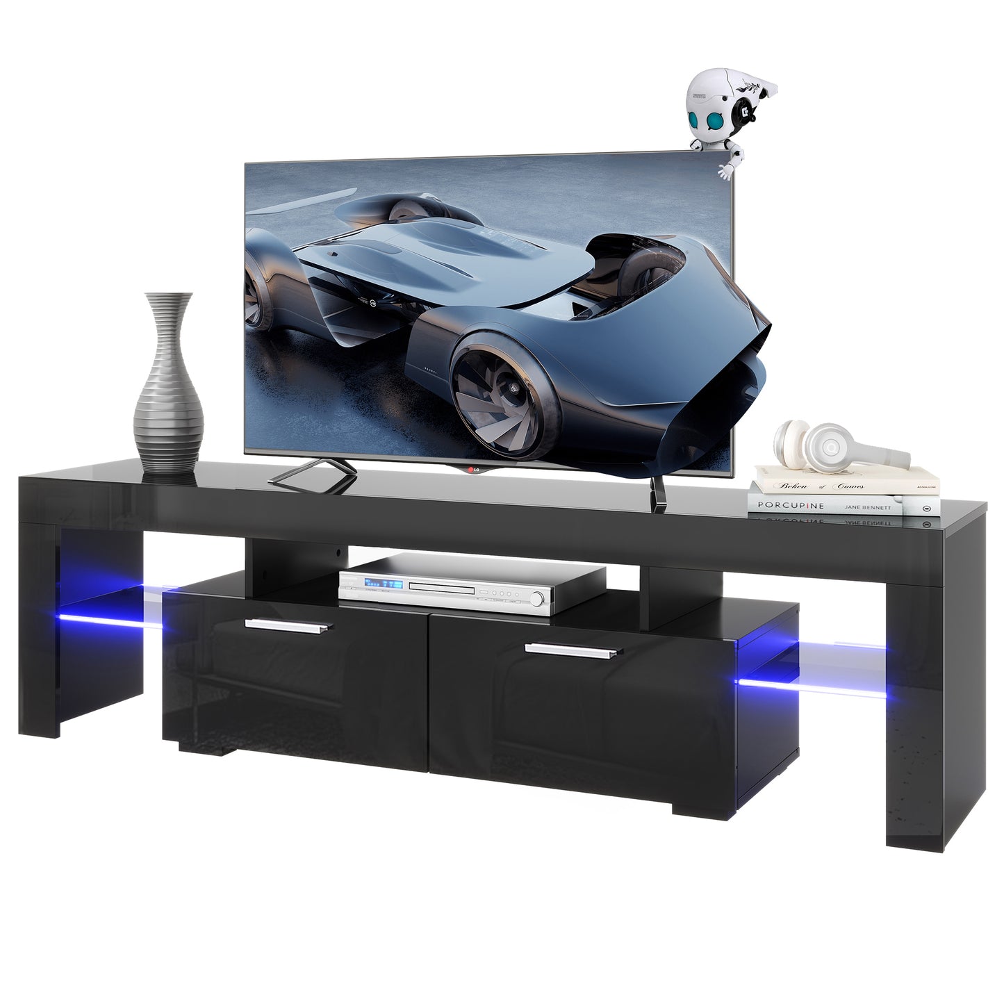 Paproos TV Stand for 70 Inch TV, LJC
