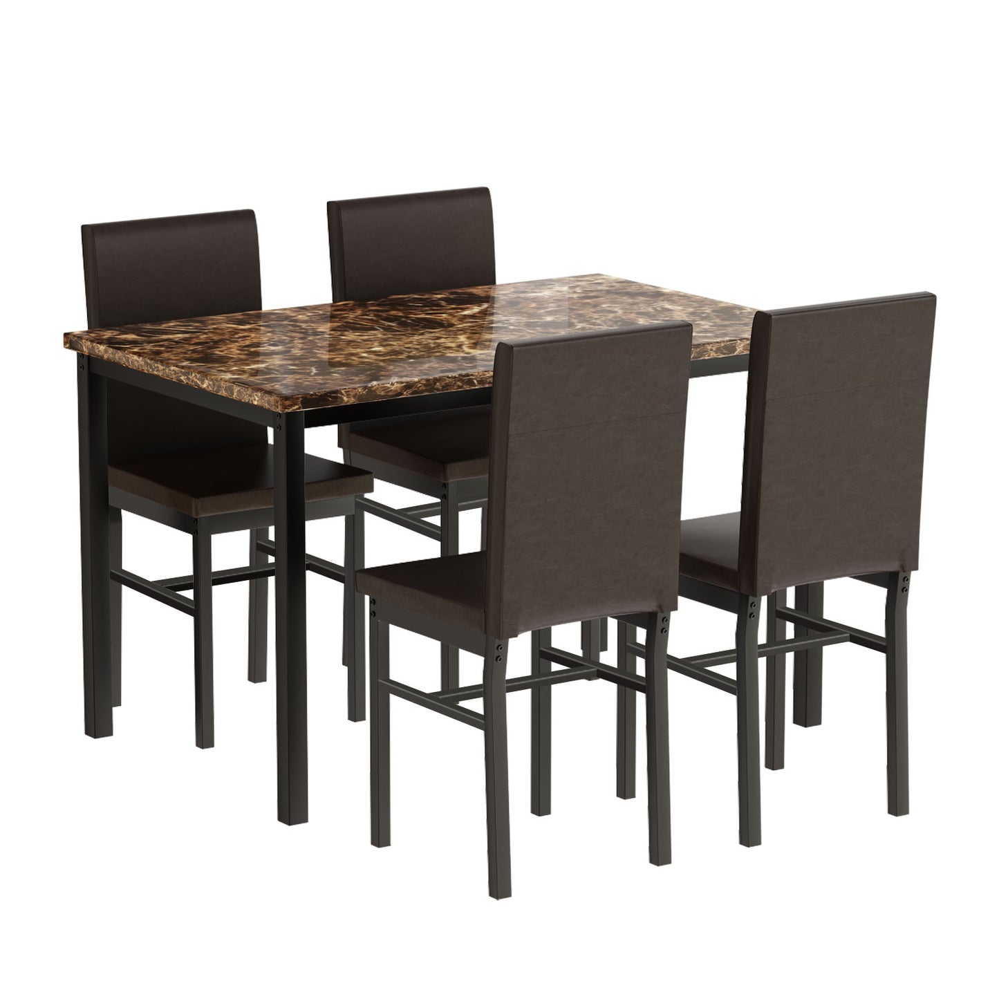 paproos 5 Piece Dining Table Set