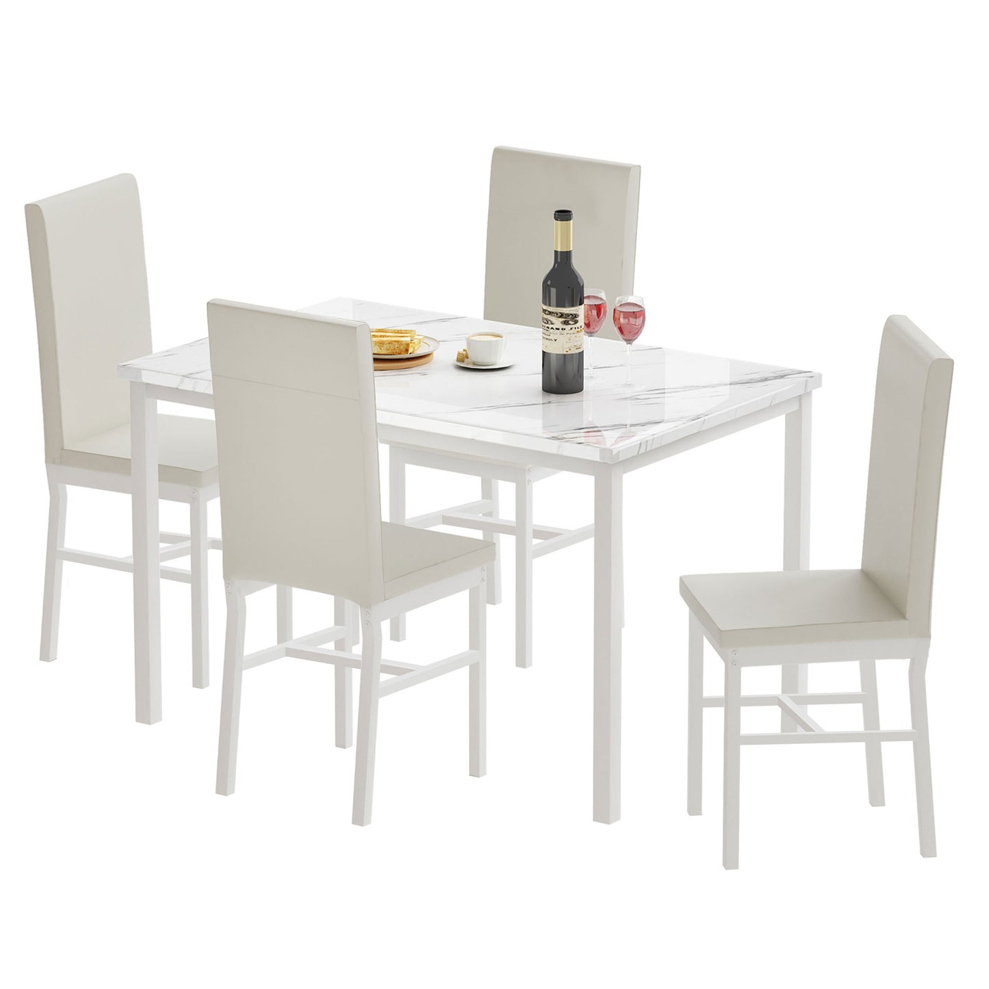 paproos 5 Piece Dining Table Set