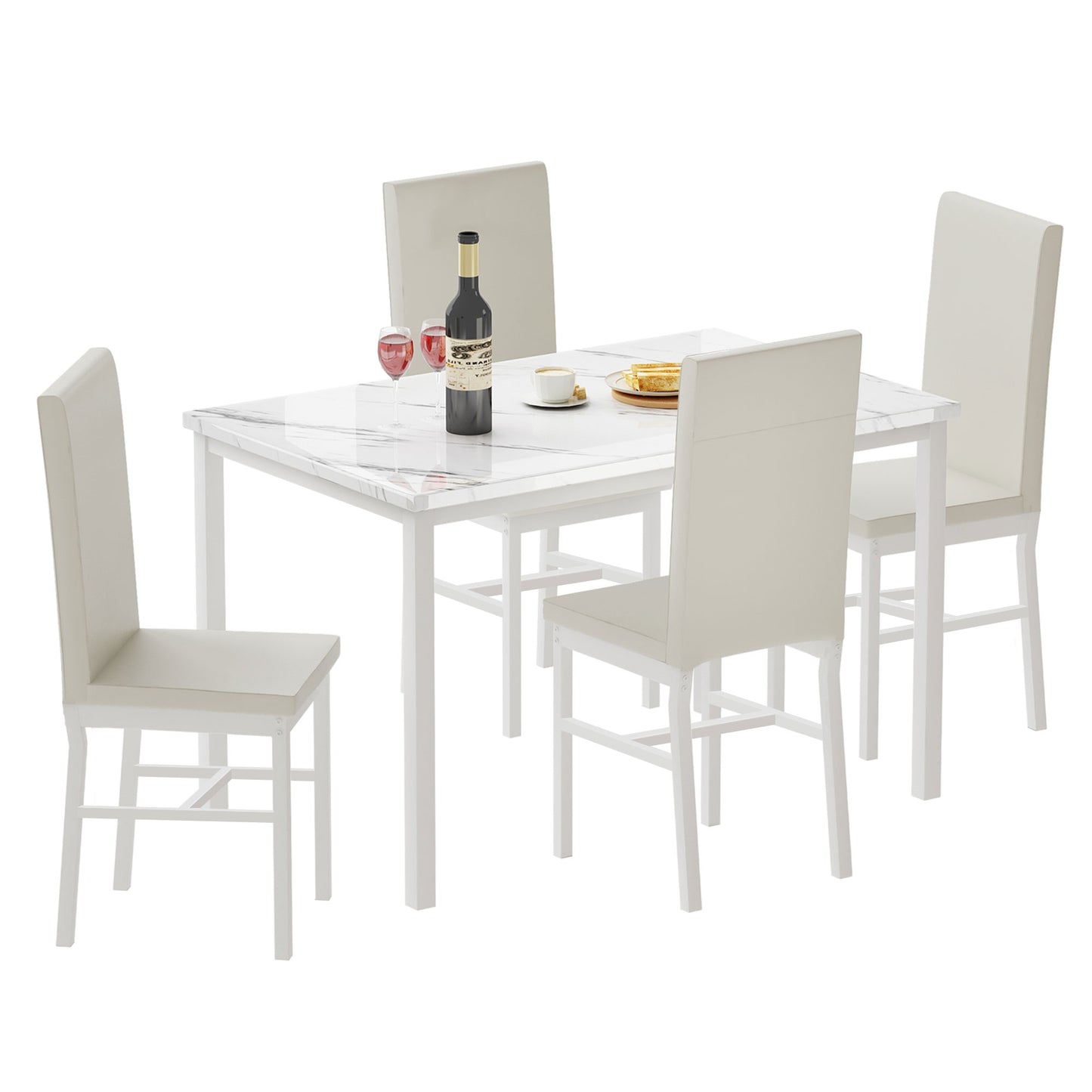 paproos 5 Piece Dining Table Set