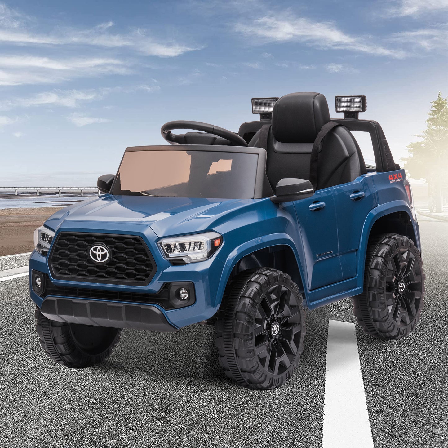 12V Ride on Truck, 3 Speeds Remote Control Electric Vehicles for Kids Boys Girls