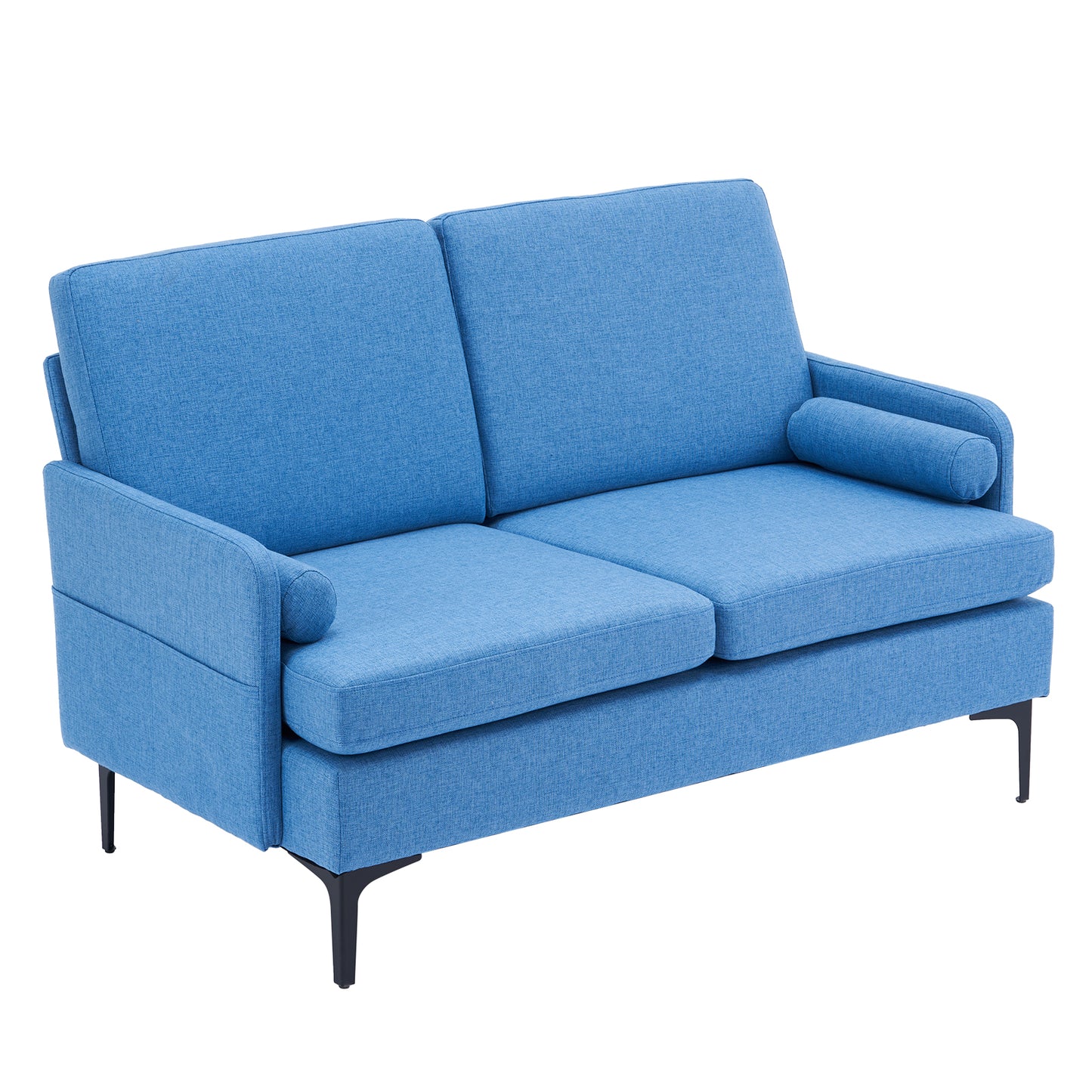 paproos Mid-Century Modern Love Seat,Small Couch for Small Space for Living Room,Bedroom,Apartment,Studio