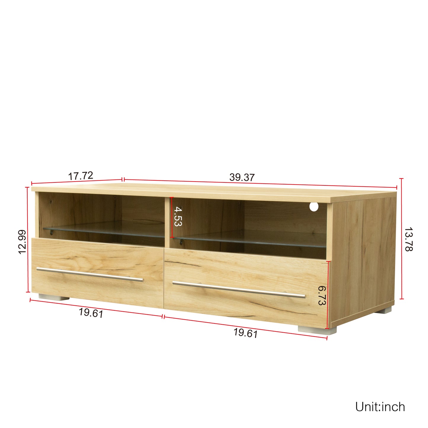 paproos TV Stand for 80 Inch TV
