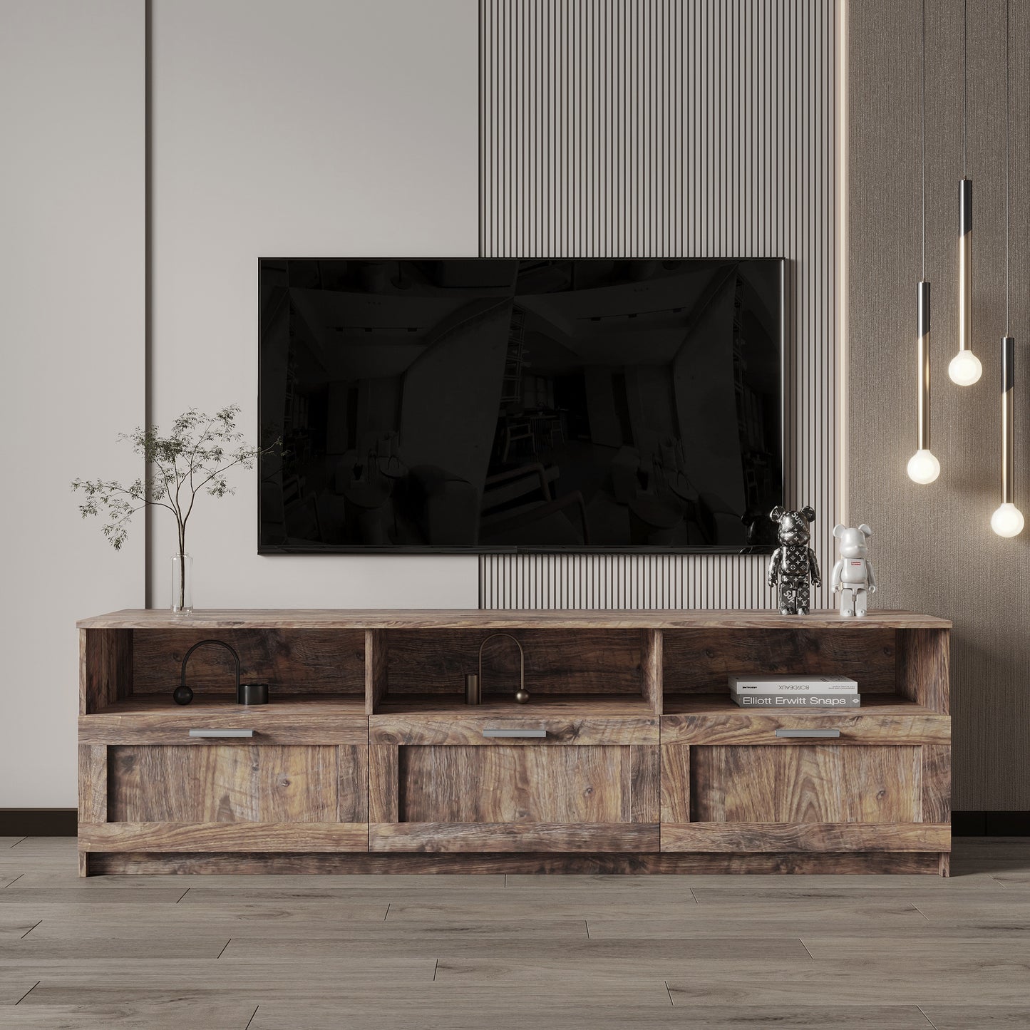 Paproos TV Stand for 75-80 Inch TV