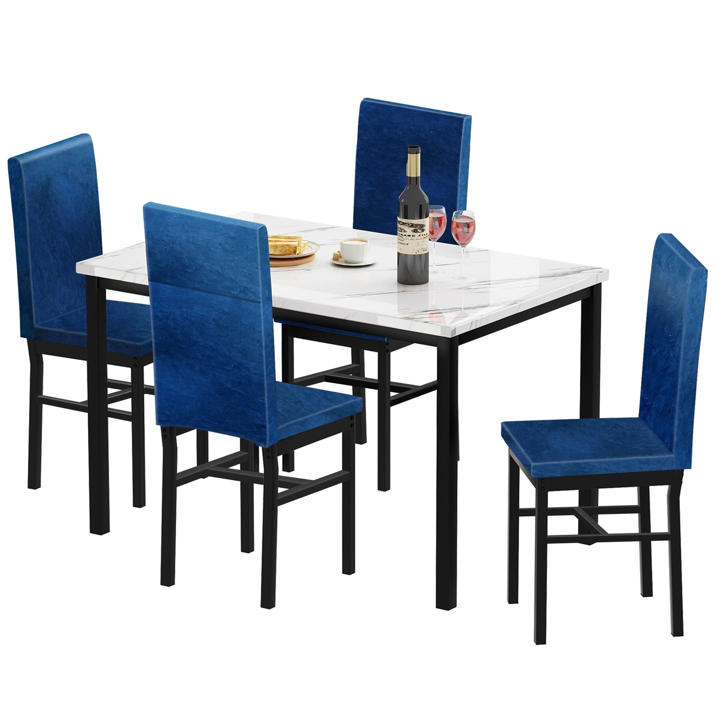 paproos 5 Piece Dining Table Set