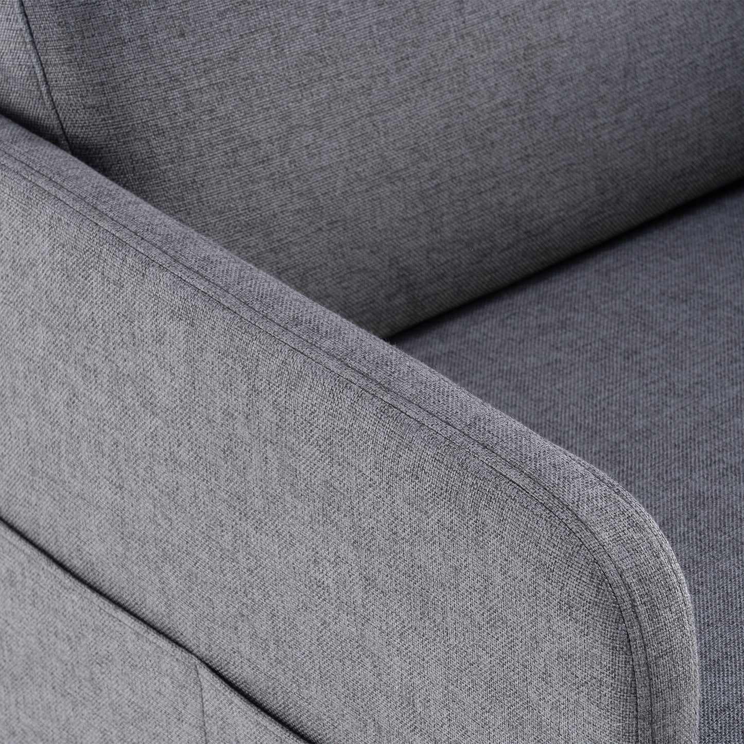 paproos Modern Accent Chair with Wood Legs, Velvet Upholstered Armchair, Club Leisure Modern Chair for Living Room Bedroom, Gray
