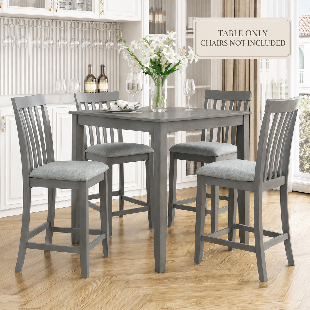 PAPROOS Solid Wood Dining Table