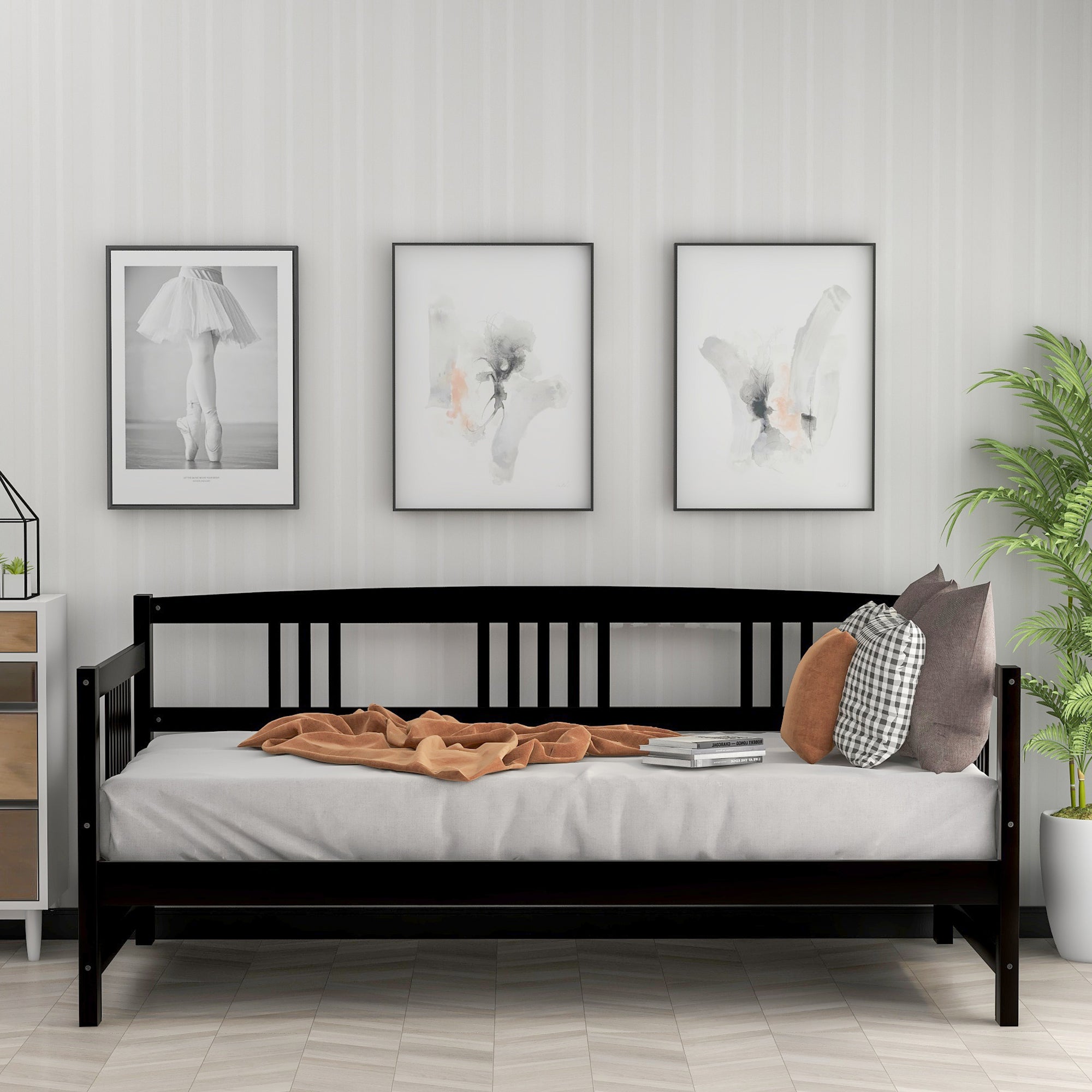 PAPROOS Full Bed with Trundle Included