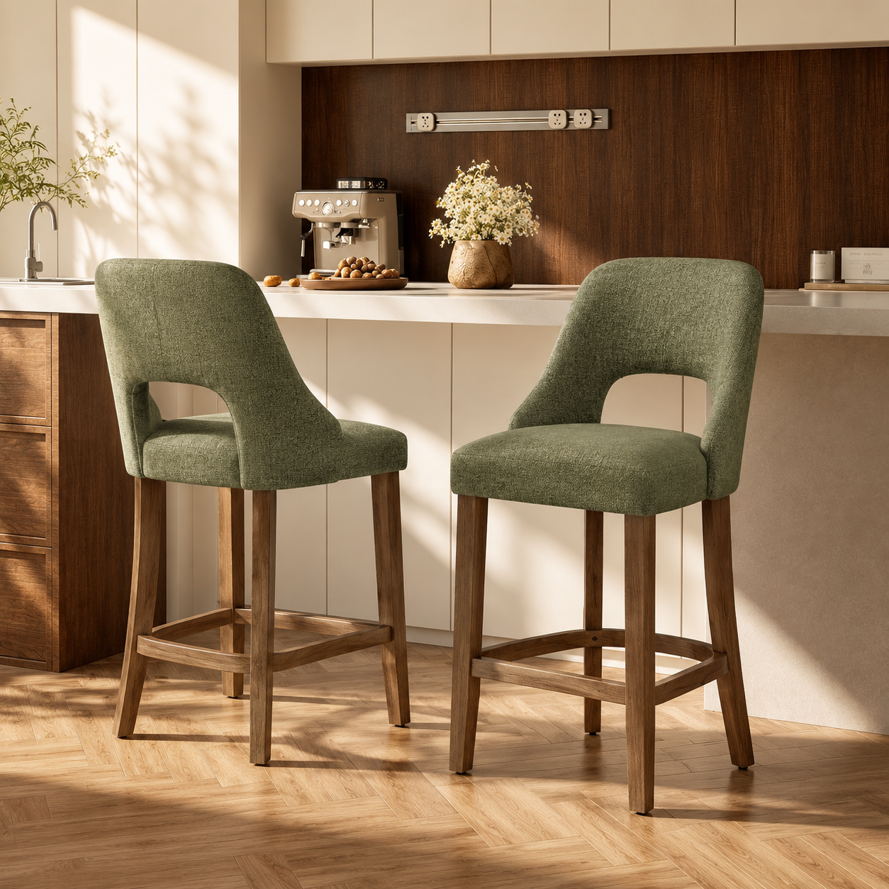 PAPROOS Bar Stools Set of 2