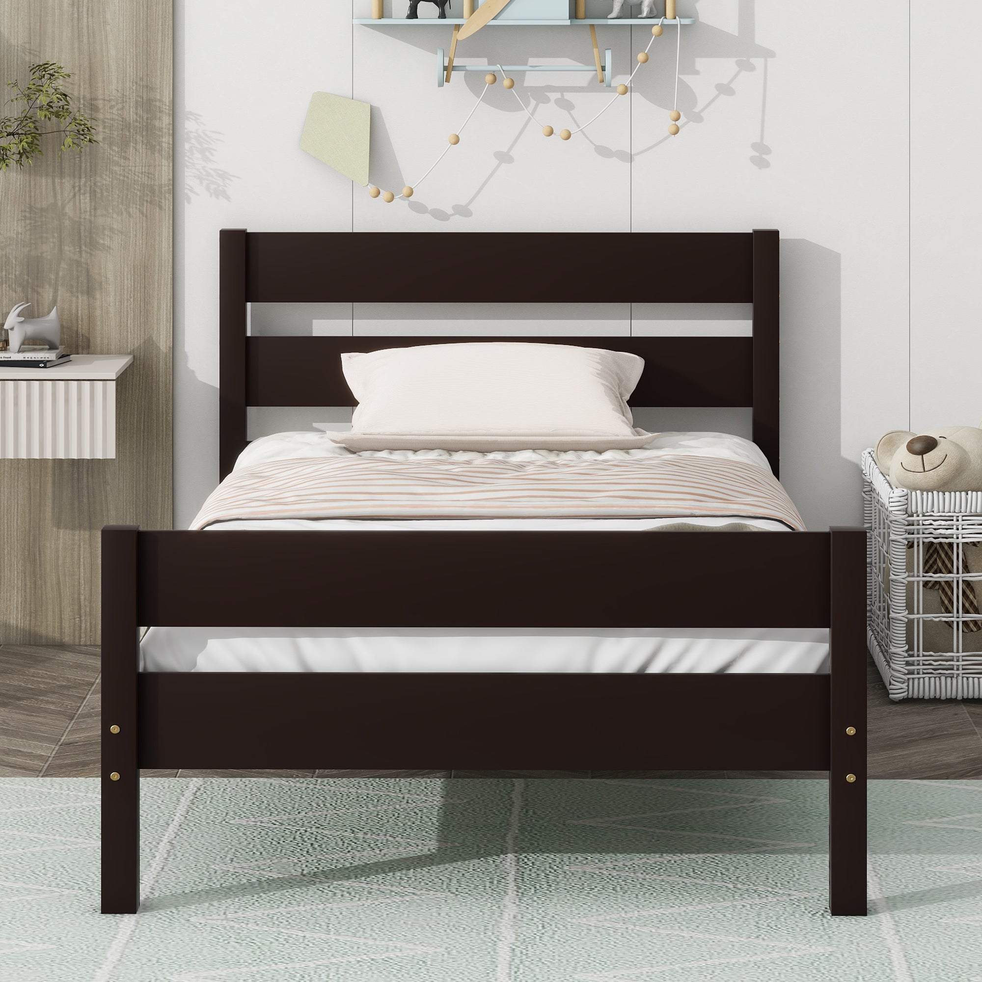 PAPROOS Twin Bed Frame