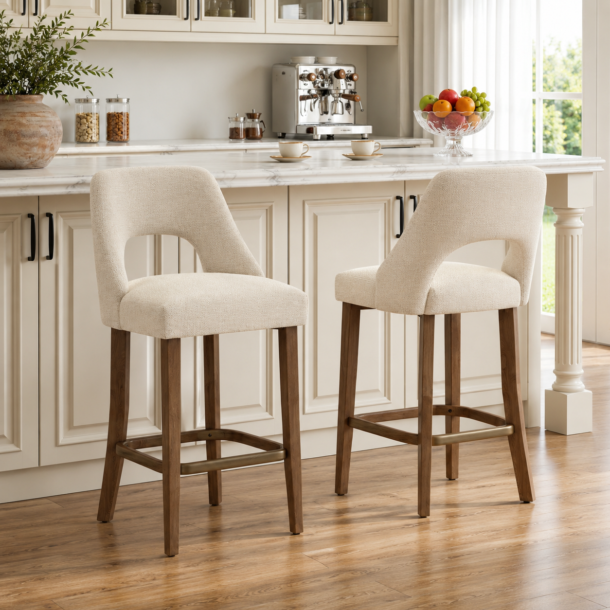 PAPROOS Bar Stools Set of 2