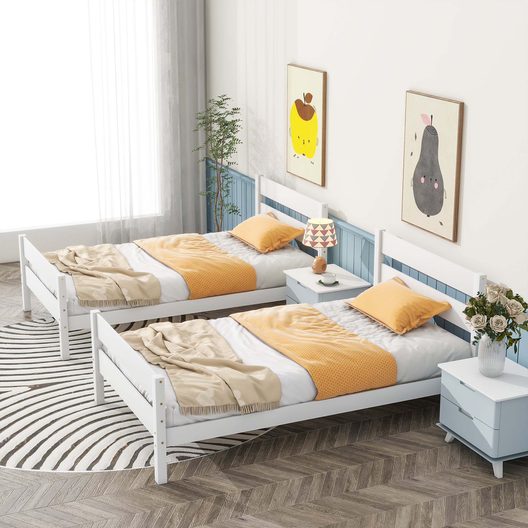PAPROOS Twin Bed Frame