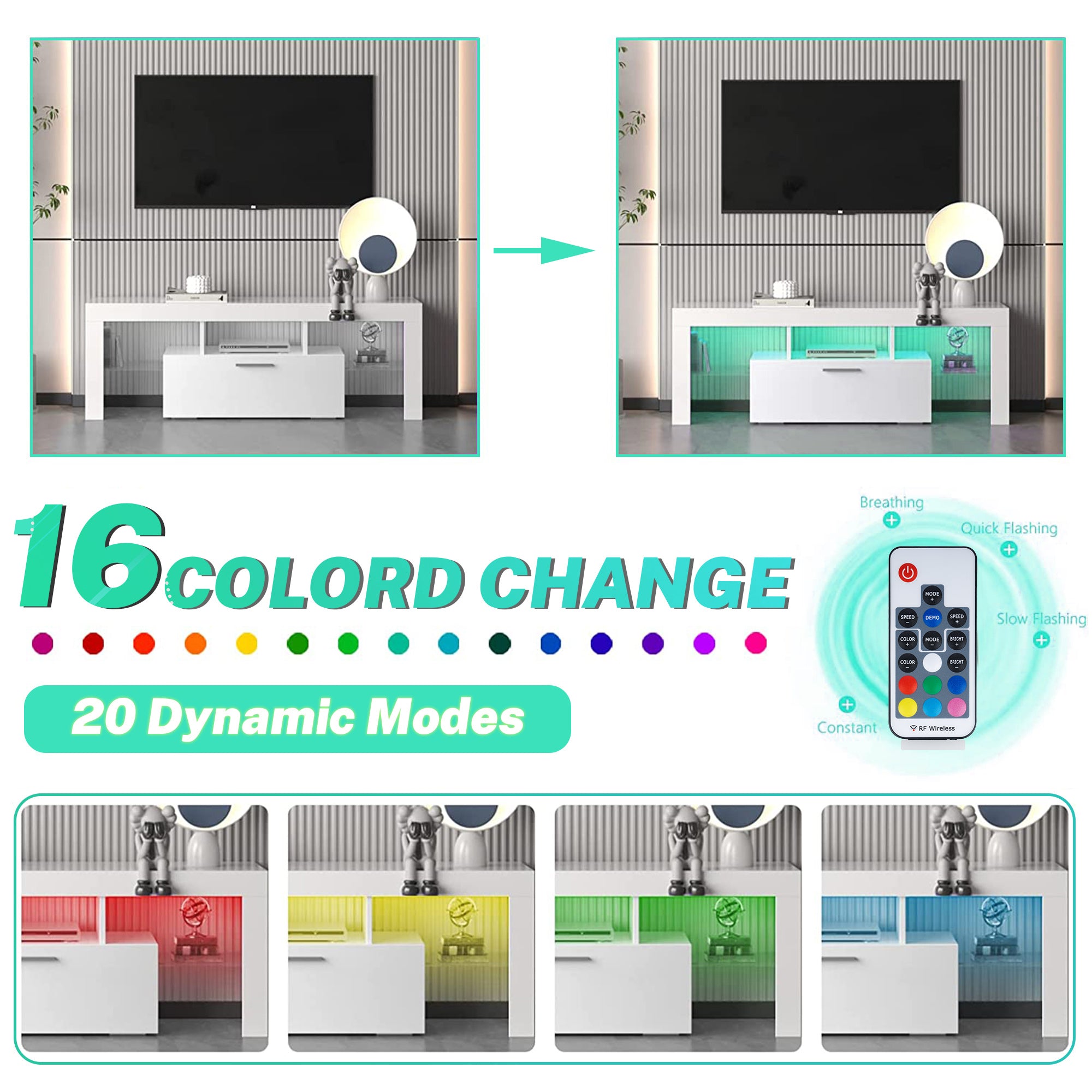PAPROOS LED TV Stand