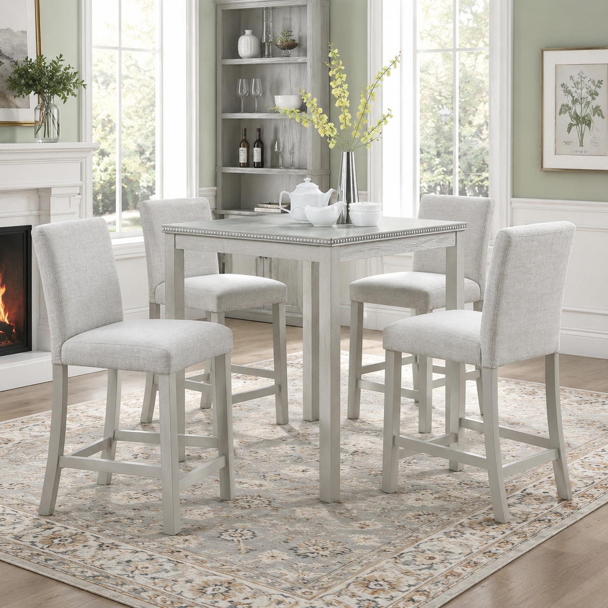 PAPROOS Solid Wood Dining Table