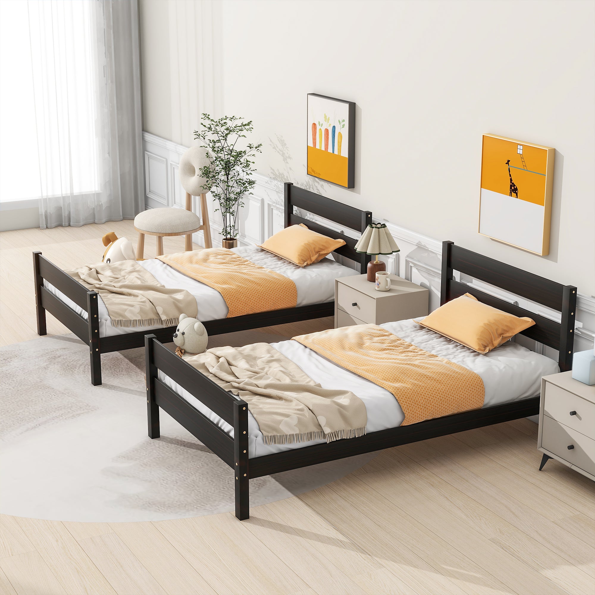 PAPROOS Twin Bed Frame