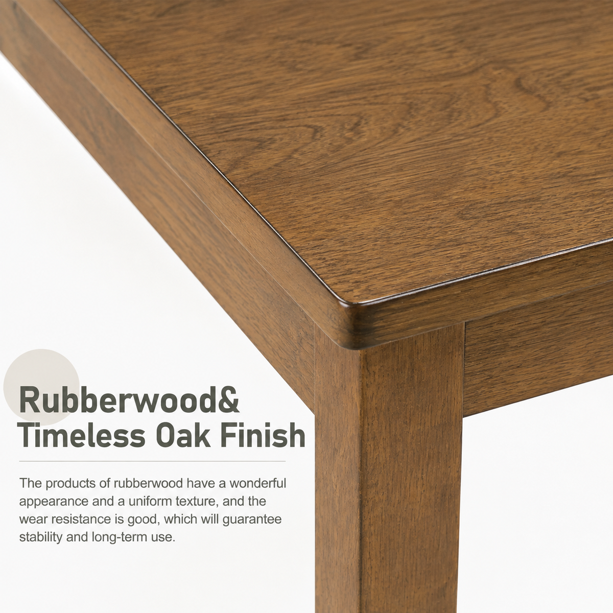 PAPROOS Solid Wood Dining Table