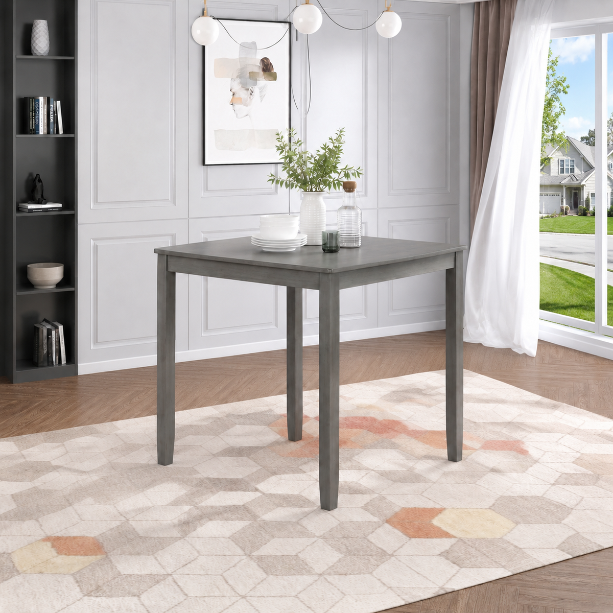 PAPROOS Solid Wood Dining Table