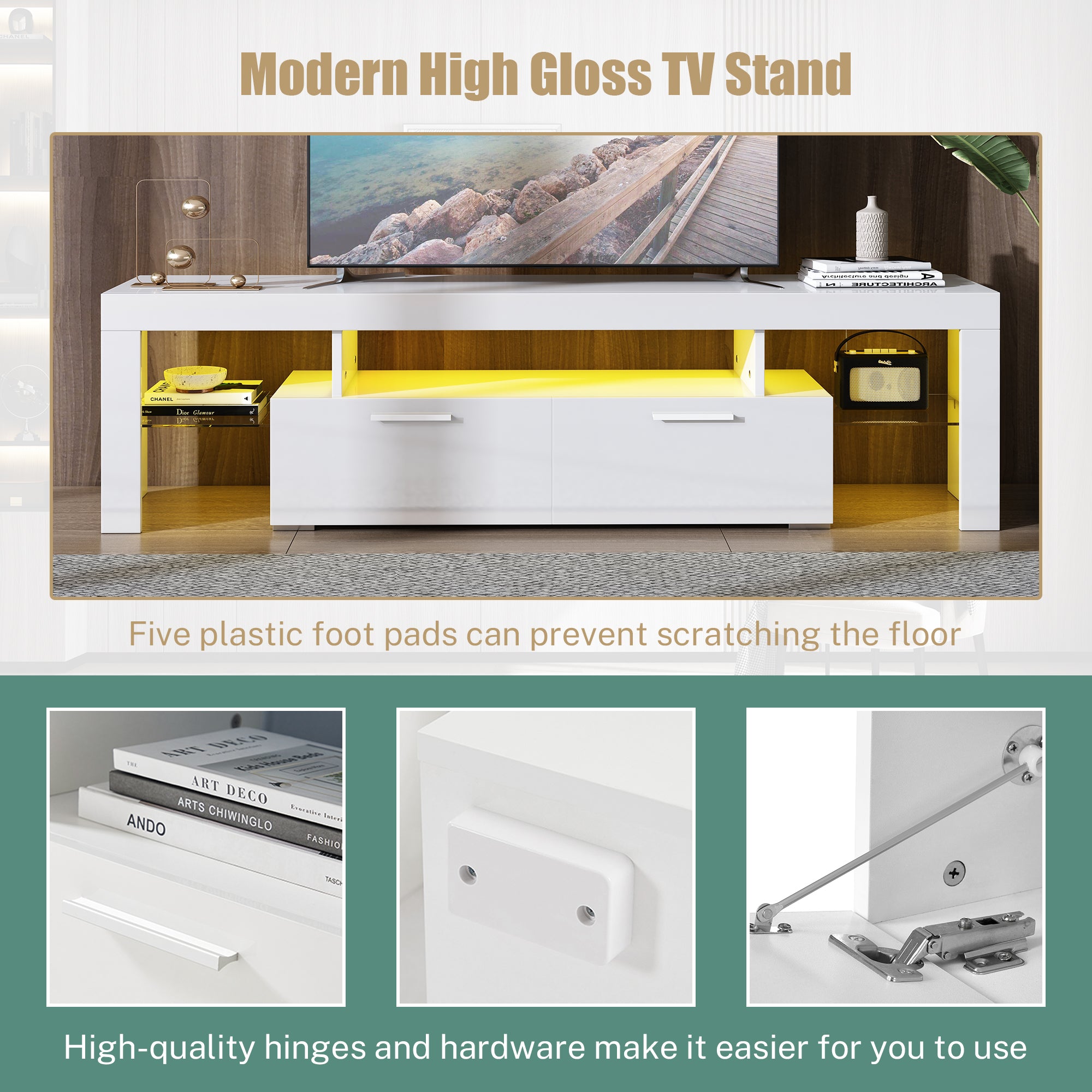 PAPROOS LED TV Stand
