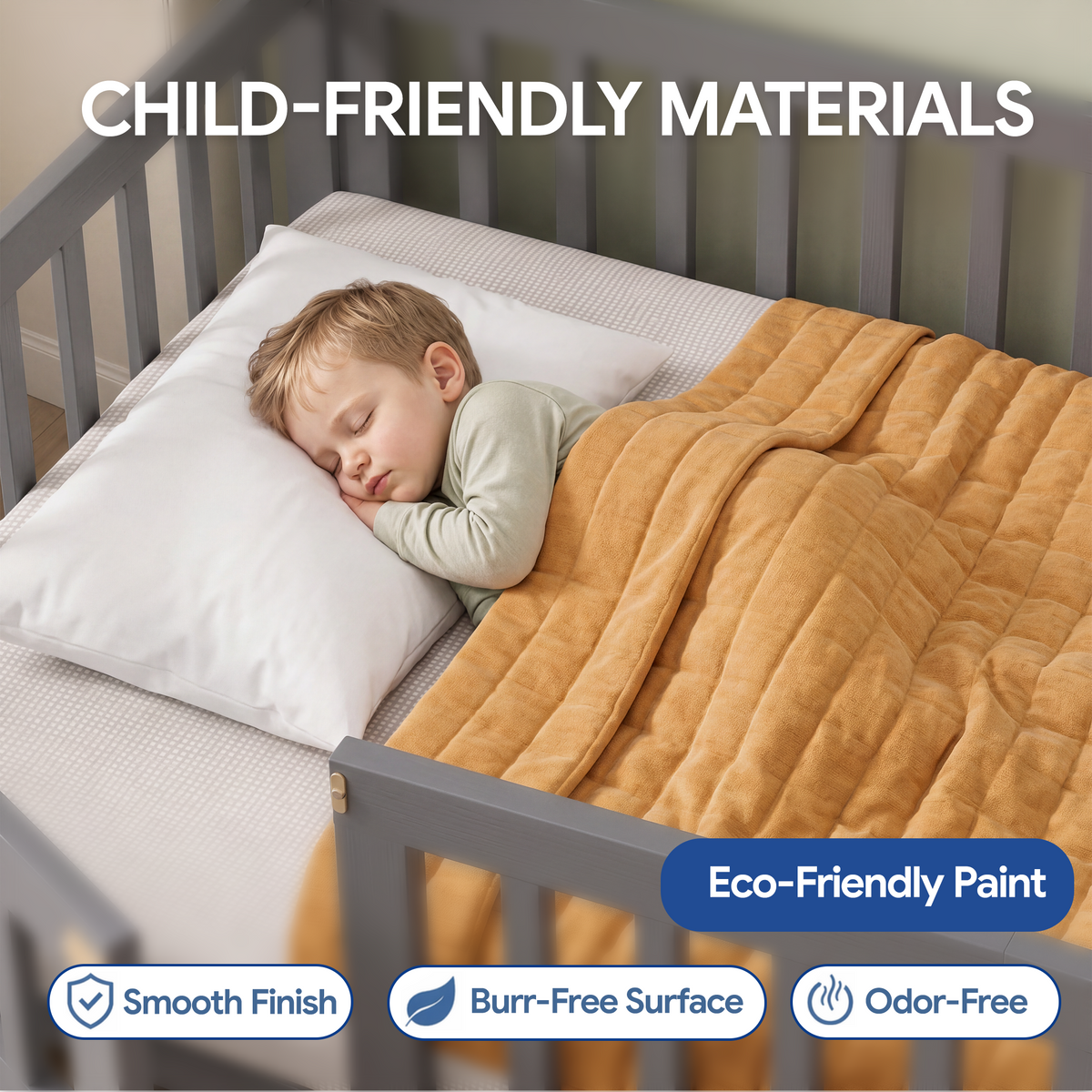PAPROOS Wood Montessor Floor Bed