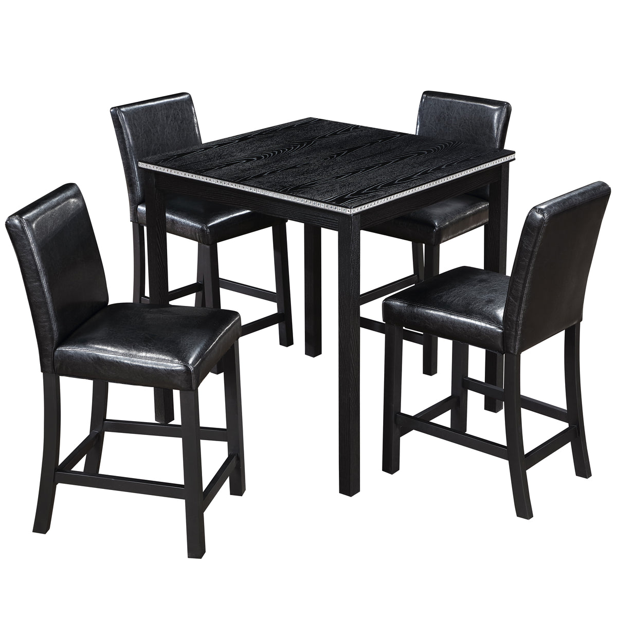 PAPROOS Dining Table Set for 4