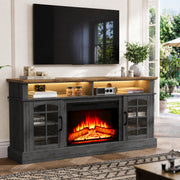 PAPROOS Fireplace TV Stand for 65inch TVs