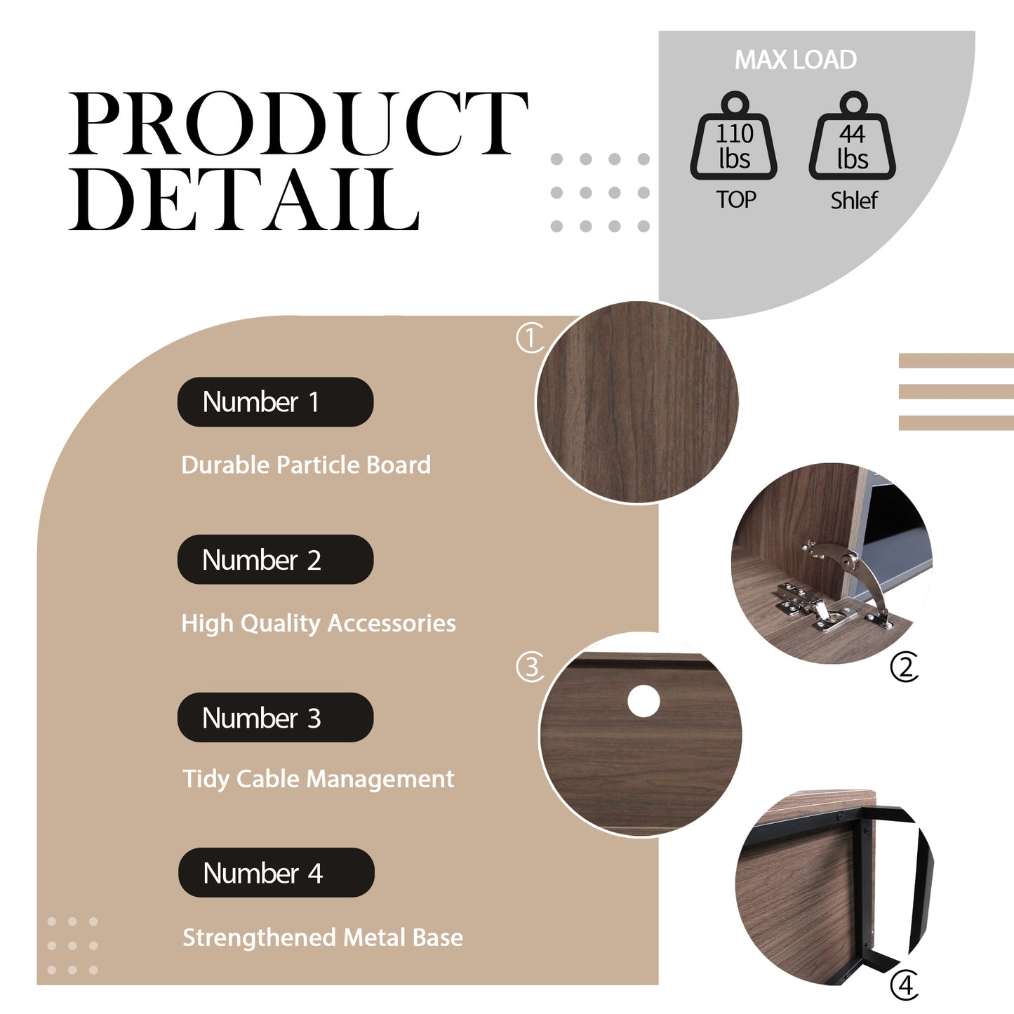 TV Stand for 80 Inch TVs, Paproos Entertainment Center with Storage Cabinets, TV Cabinet with Doors, Media Console Table with Open Shelves for Living Room, Office