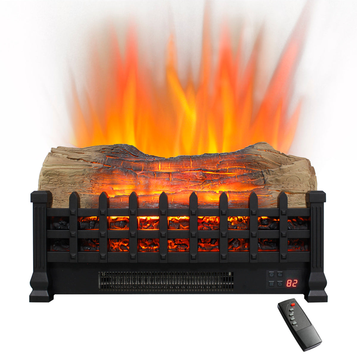 PAPROOS Electric Fireplace Log Set