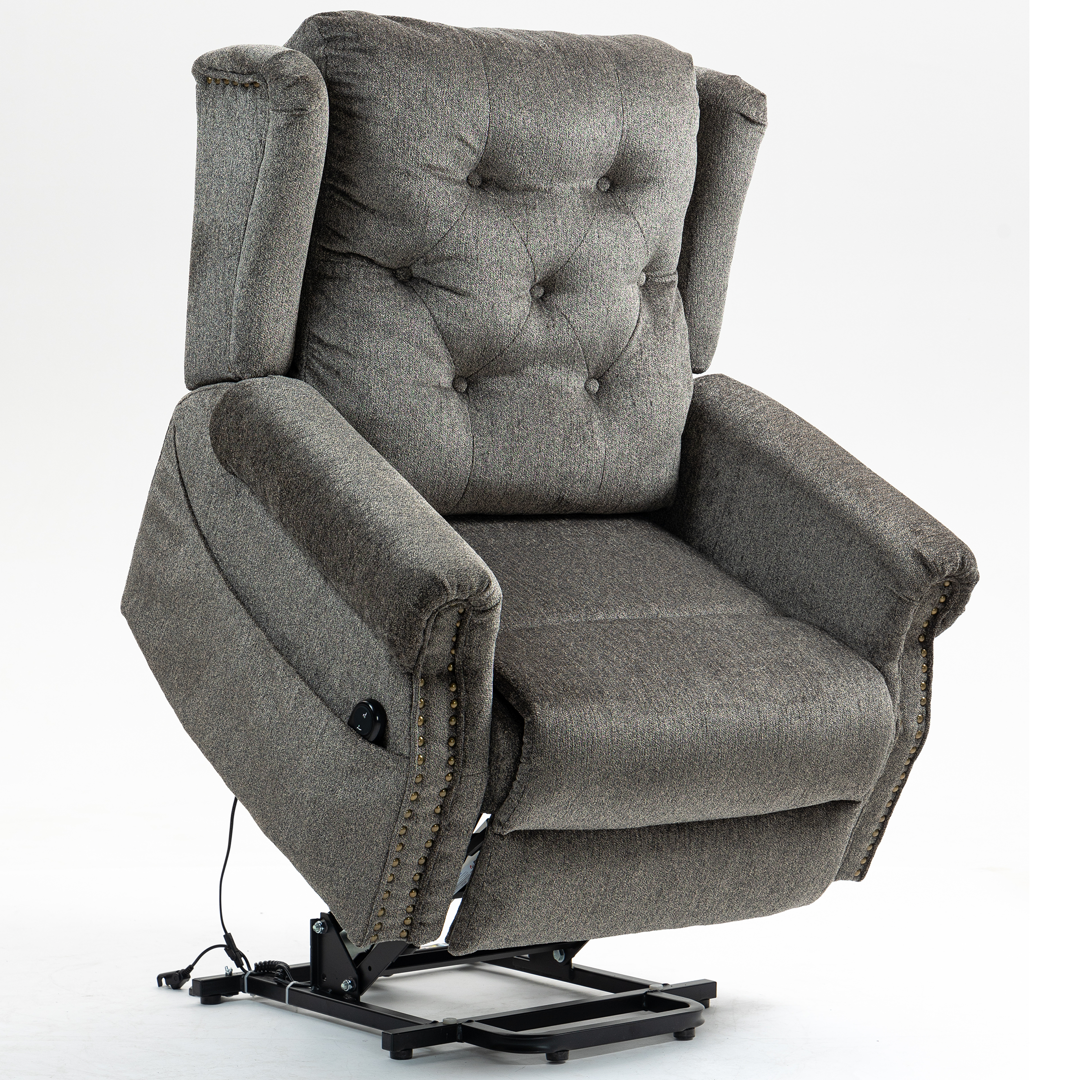 PAPROOS Recliner Chair, Electric Power Lift Recliner with Heat Therapy and Massage Function