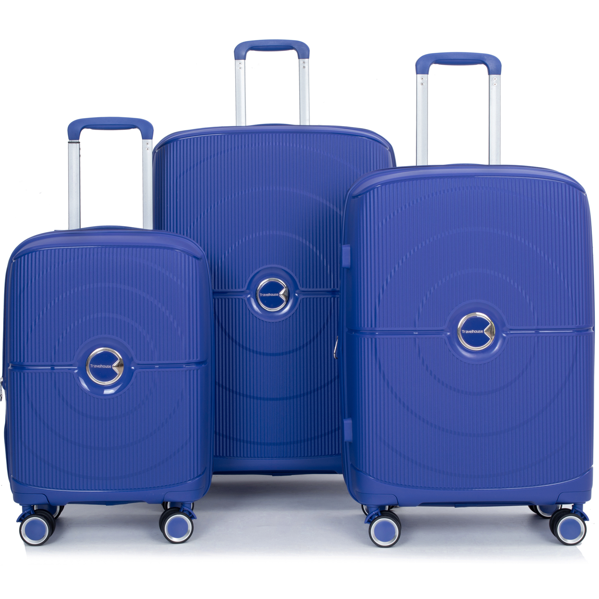 PAPROOS 3 Piece Luggage Set, Hardshell Carry on Suitcases Set