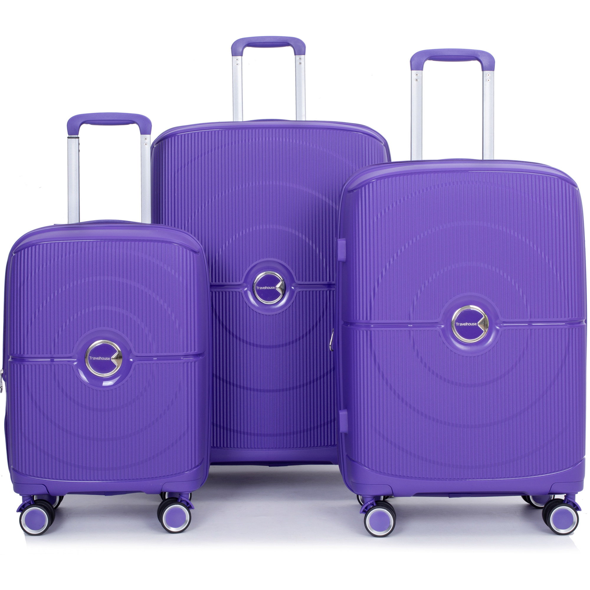 PAPROOS 3 Piece Luggage Set, Hardshell Carry on Suitcases Set