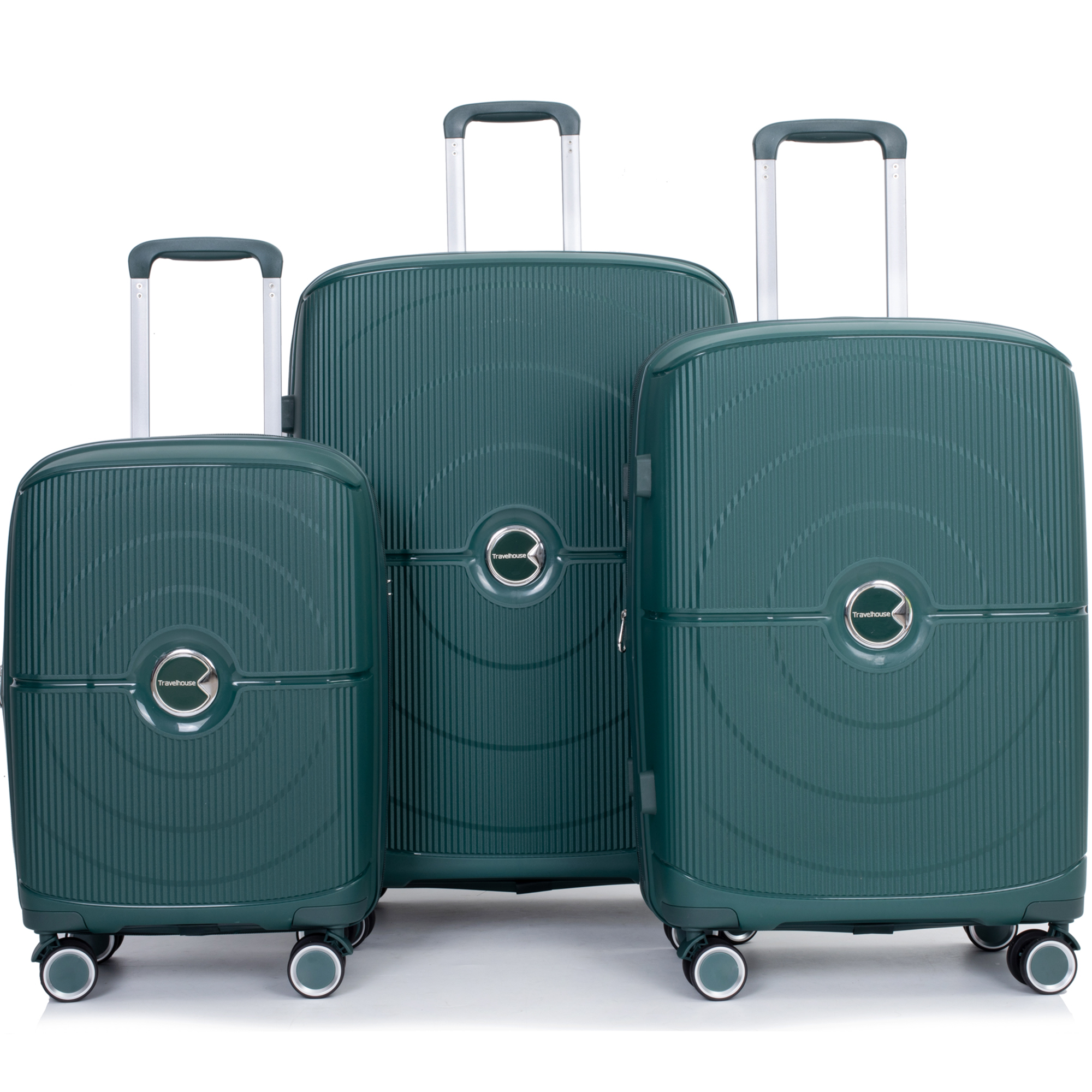 PAPROOS 3 Piece Luggage Set, Hardshell Carry on Suitcases Set