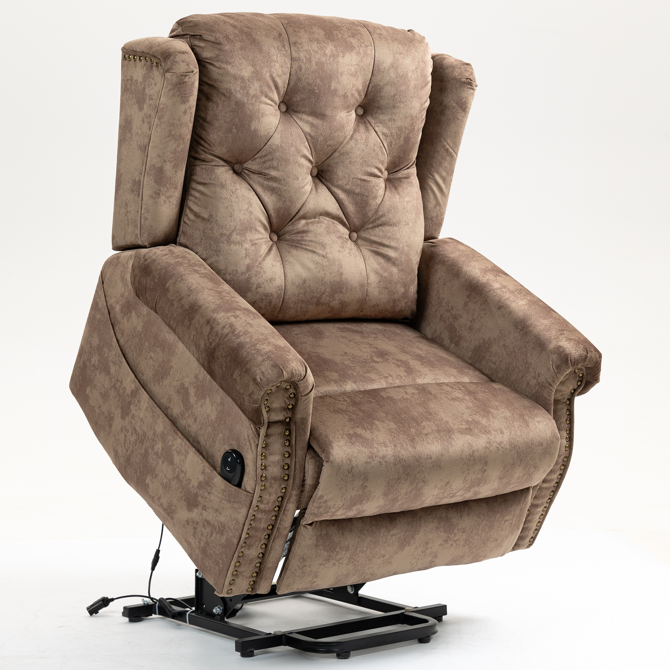 PAPROOS Recliner Chair, Electric Power Lift Recliner with Heat Therapy and Massage Function
