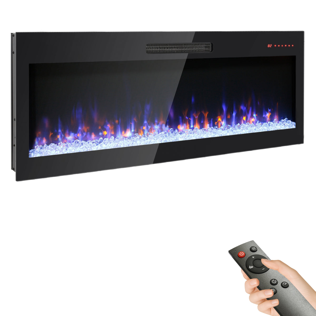 PAPROOS 36-Inch Electric Fireplace