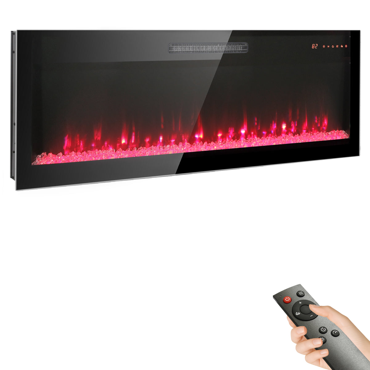 PAPROOS 36-Inch Electric Fireplace