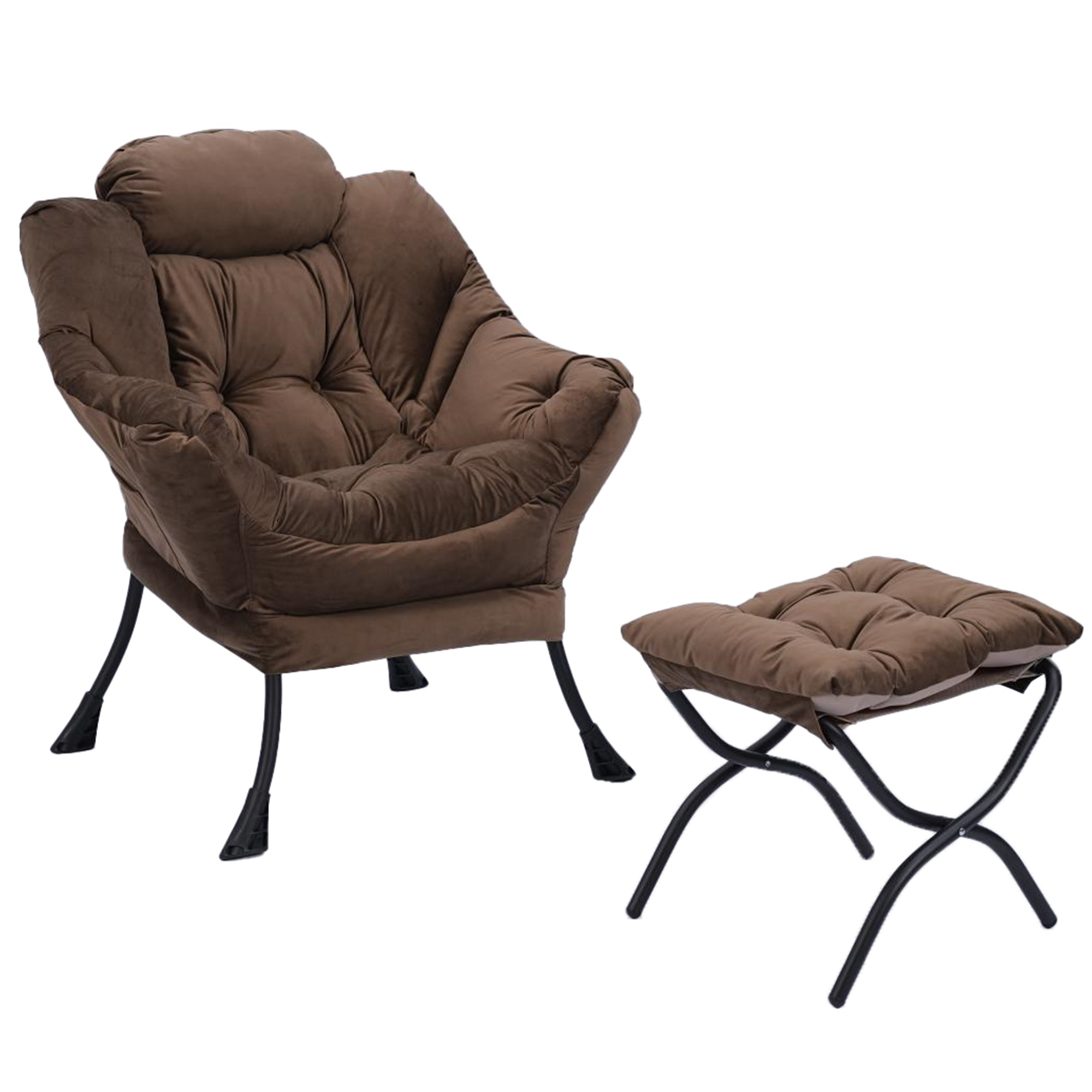 PAPROOS Reading Chair with Ottoman, LJC