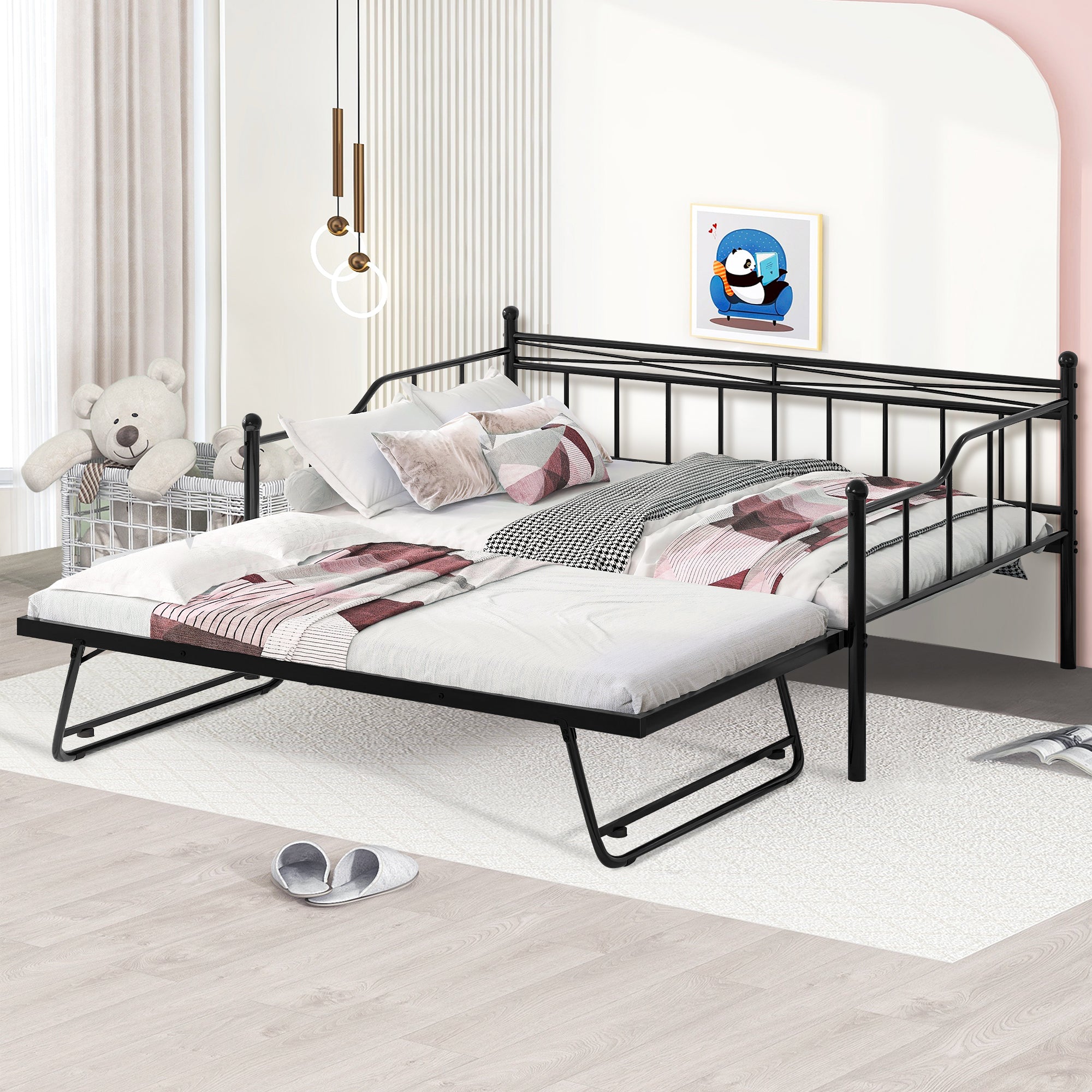 PAPROOS Daybed with Trundle Included