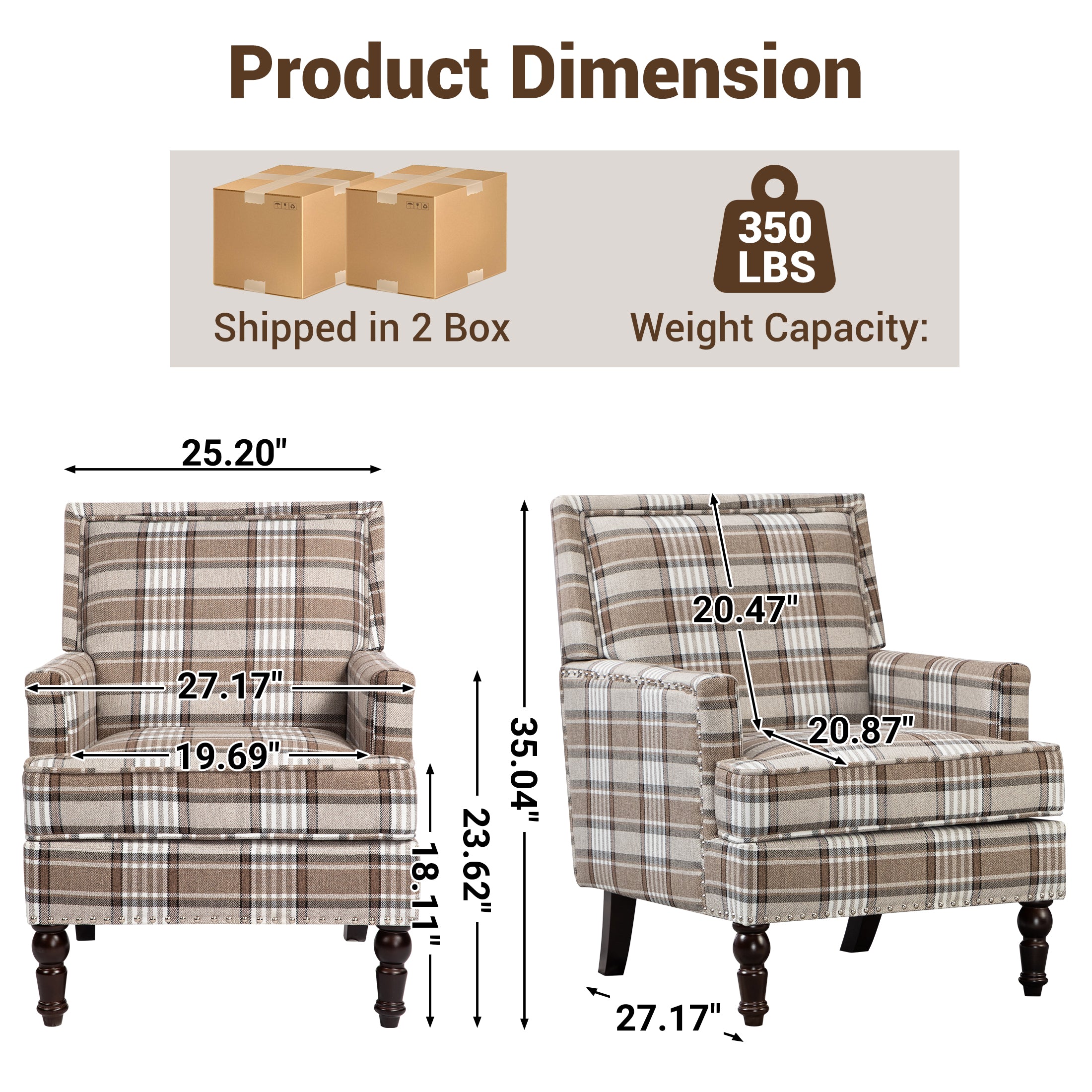PAPROOS Upholstered Accent Chairs