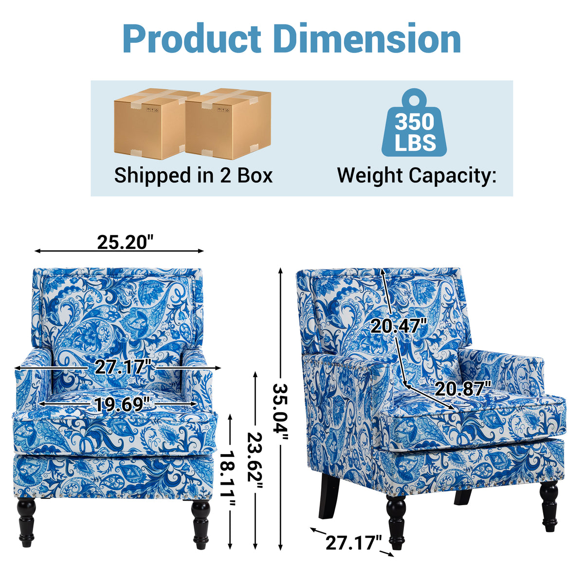 PAPROOS Upholstered Accent Chairs
