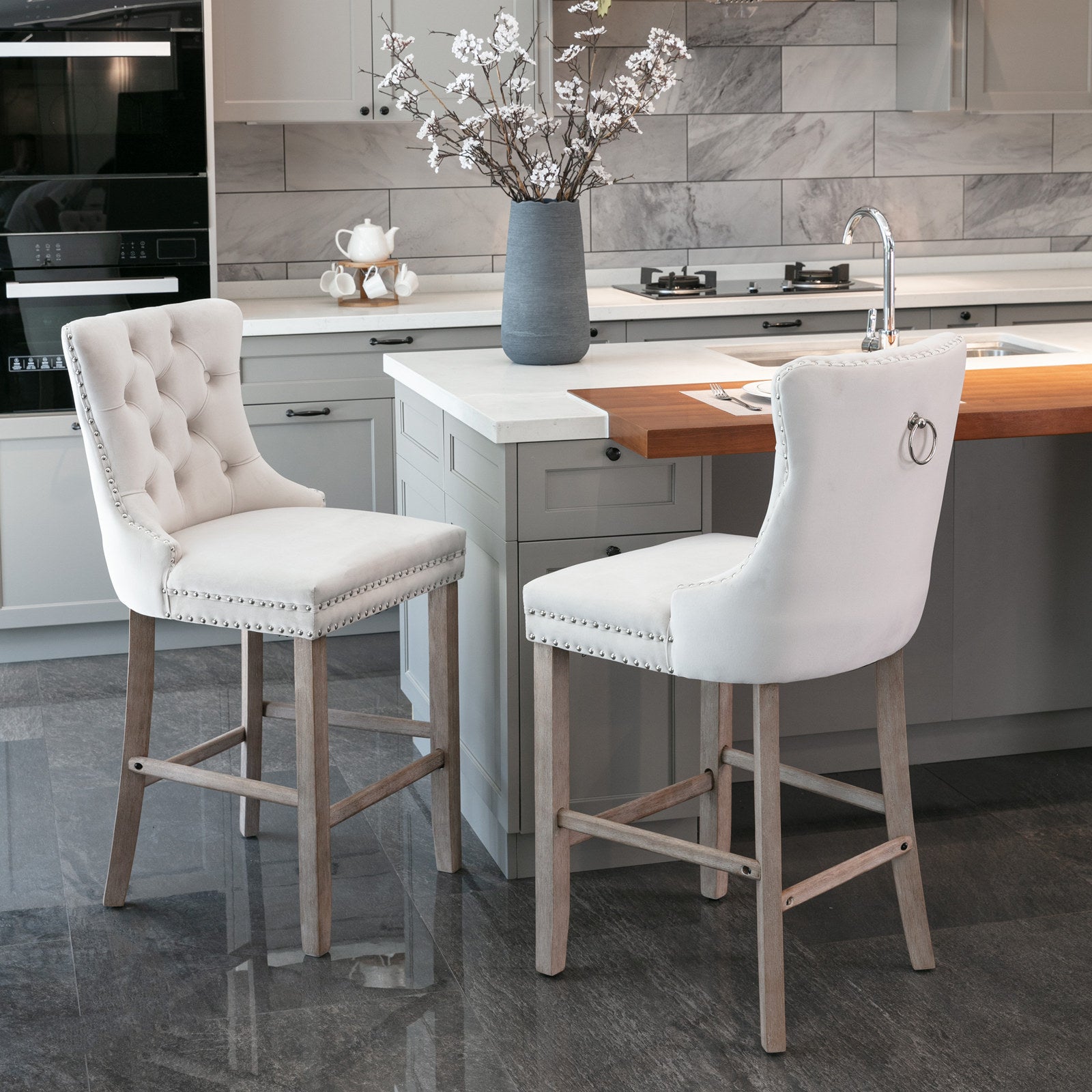 PAPROOS Bar Stools Set of 4