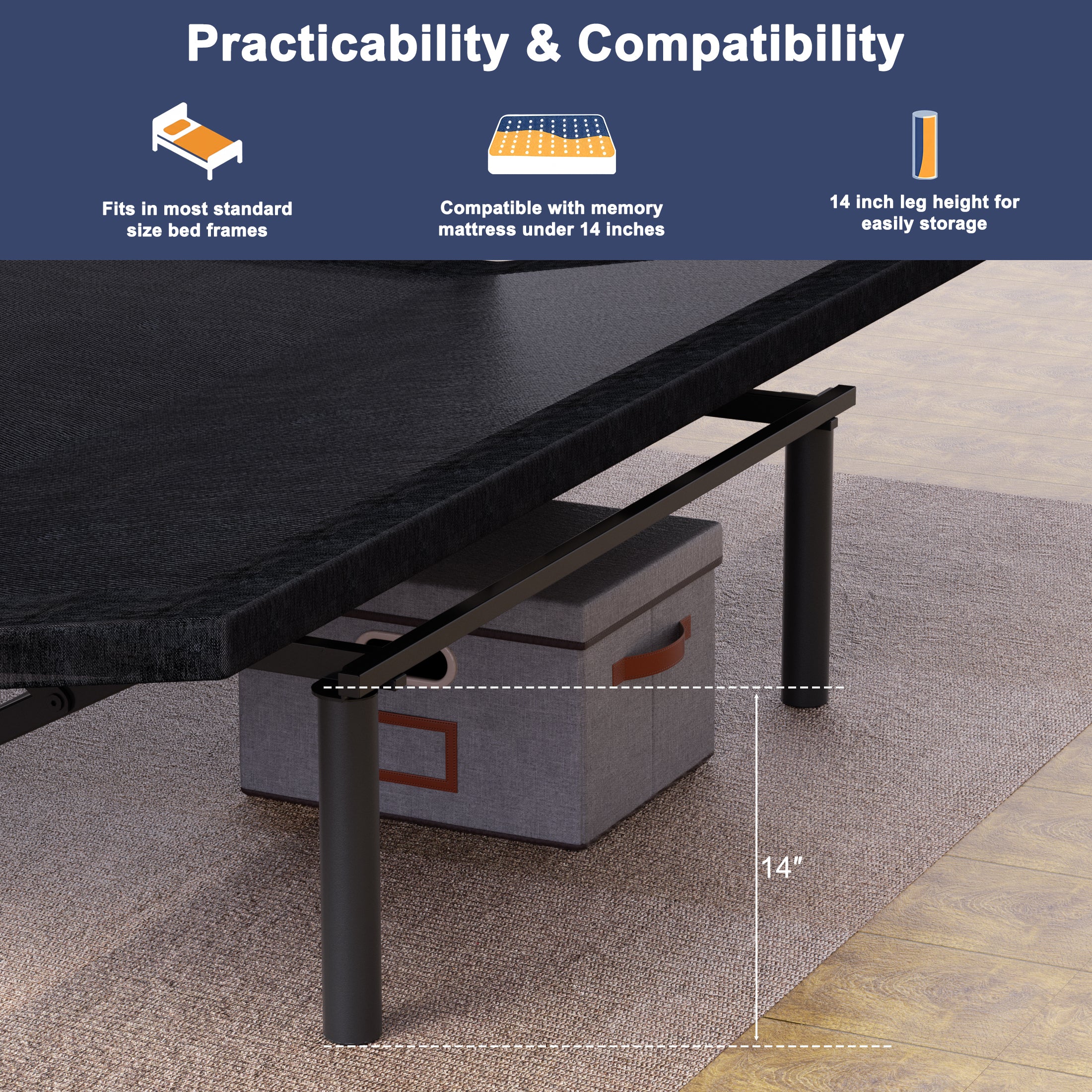 Paproos Power Adjustable Bed Frame Queen