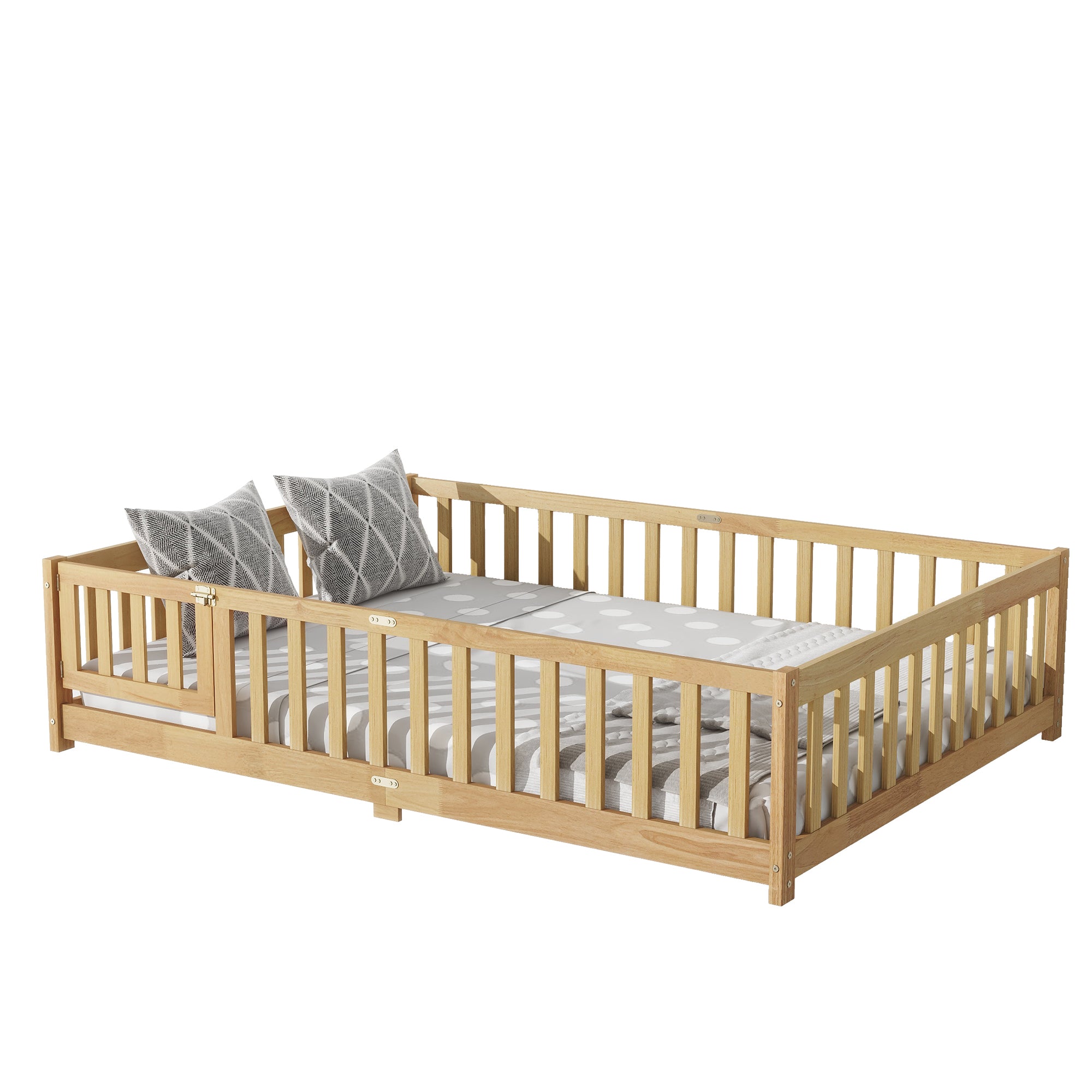 PAPROOS Full Floor Bed Frame