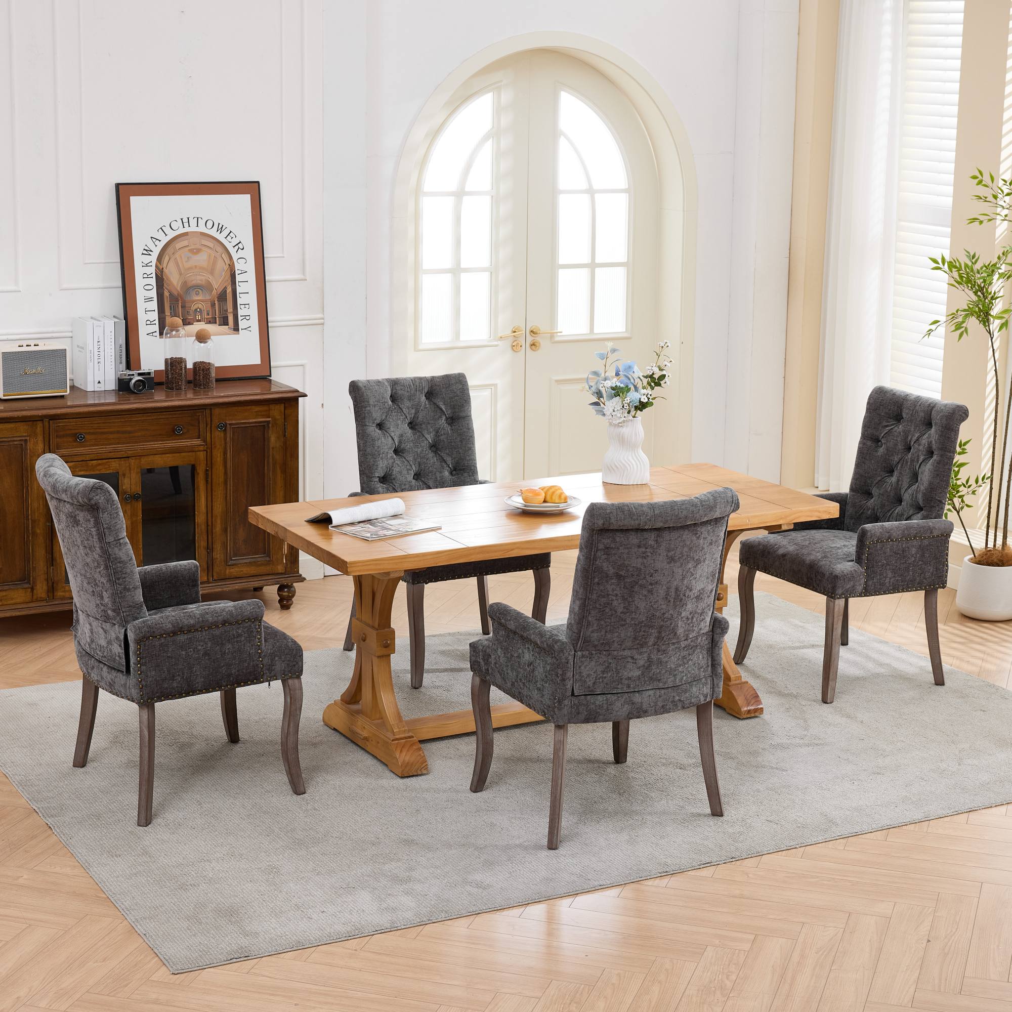 PAPROOS Upholstered Dining Chairs