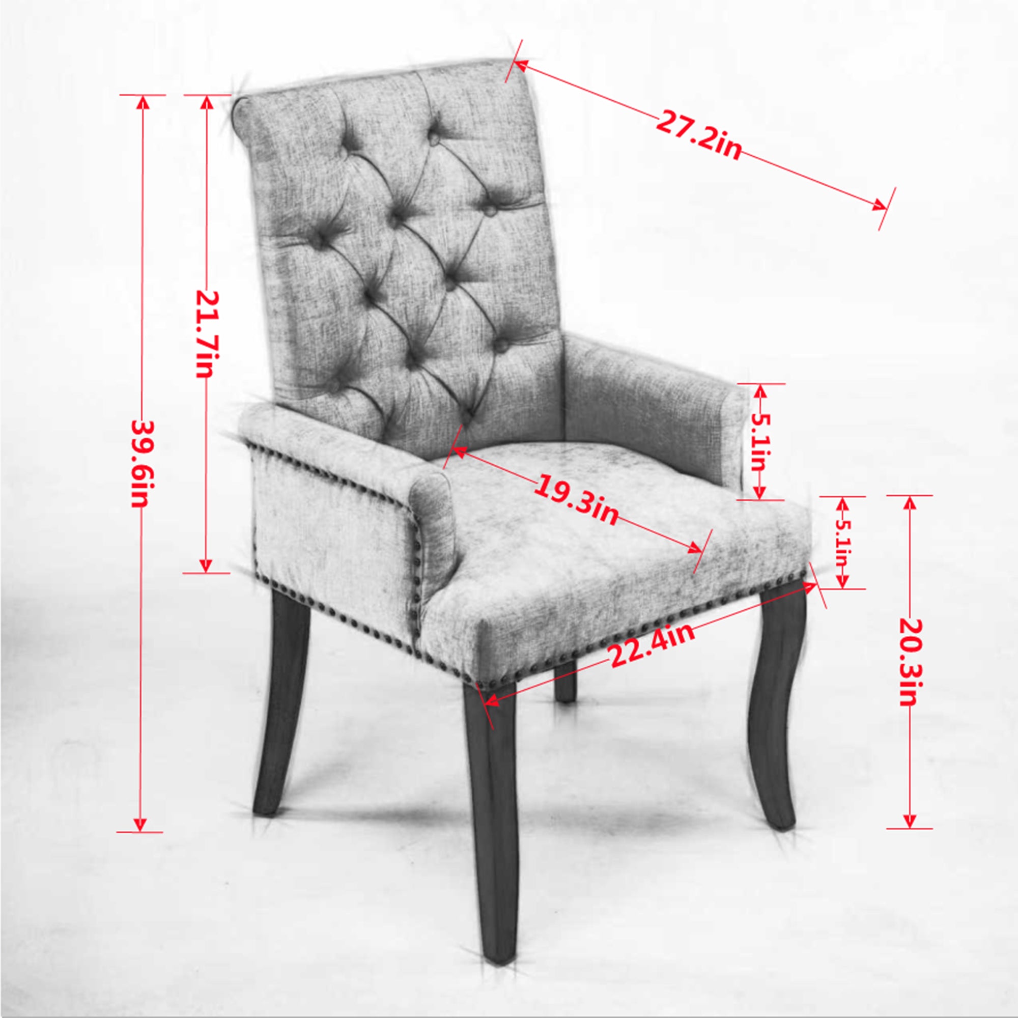 PAPROOS Upholstered Dining Chairs