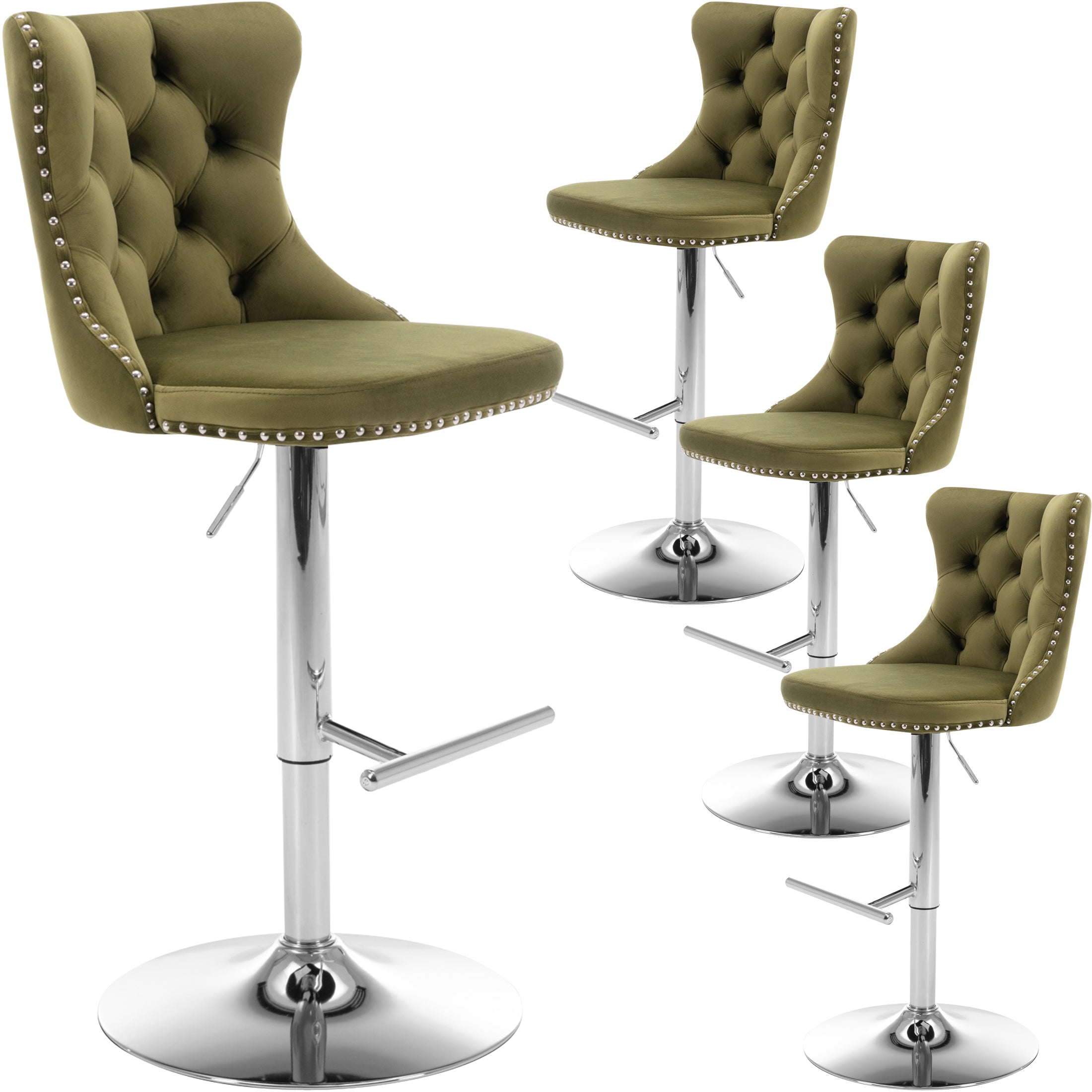 PAPROOS Bar Stools Set of 4